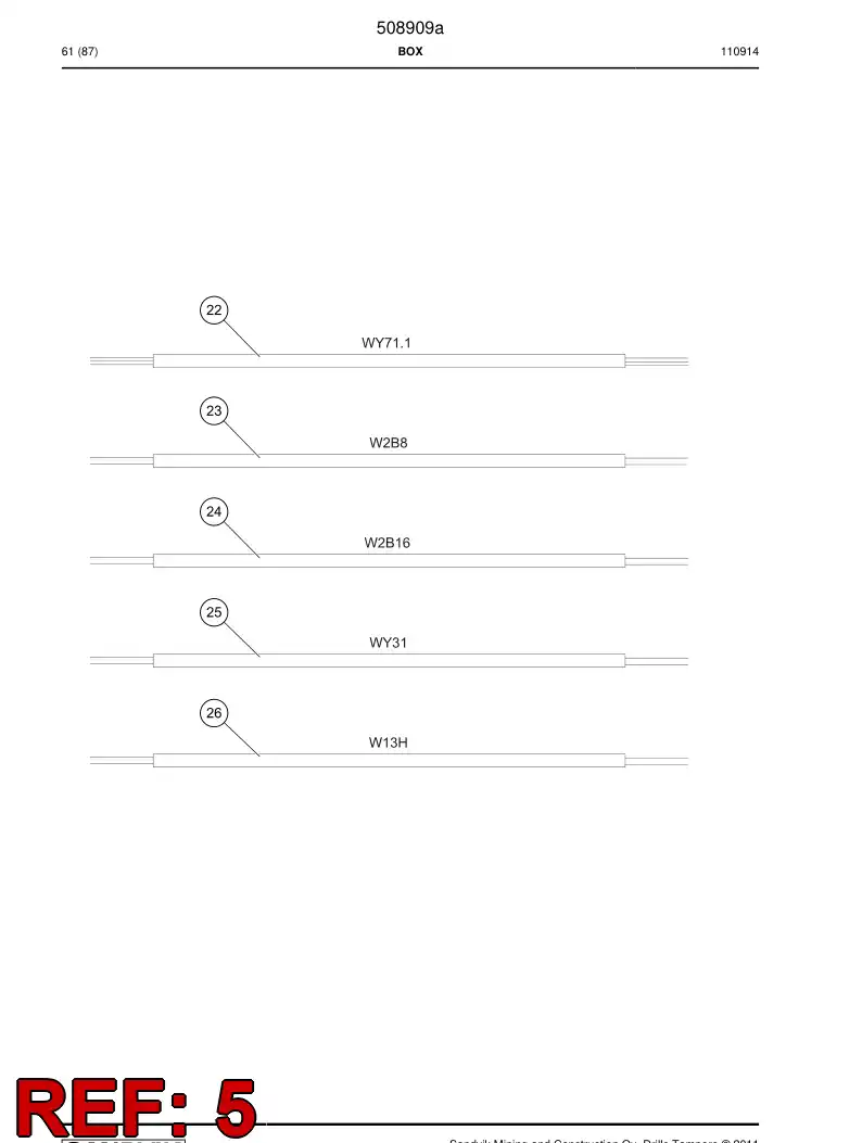 507698 507698 Hose - Sandvik Technical Drawing