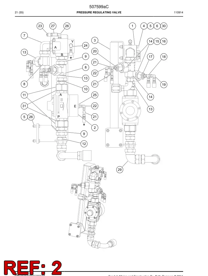 507877 507877 Flange - Sandvik Technical Drawing