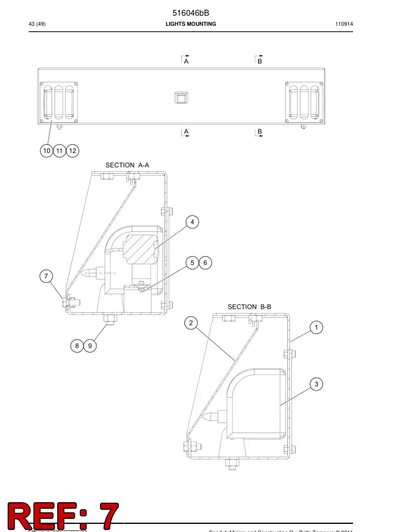 507997 507997 Cable entry - Sandvik Technical Drawing