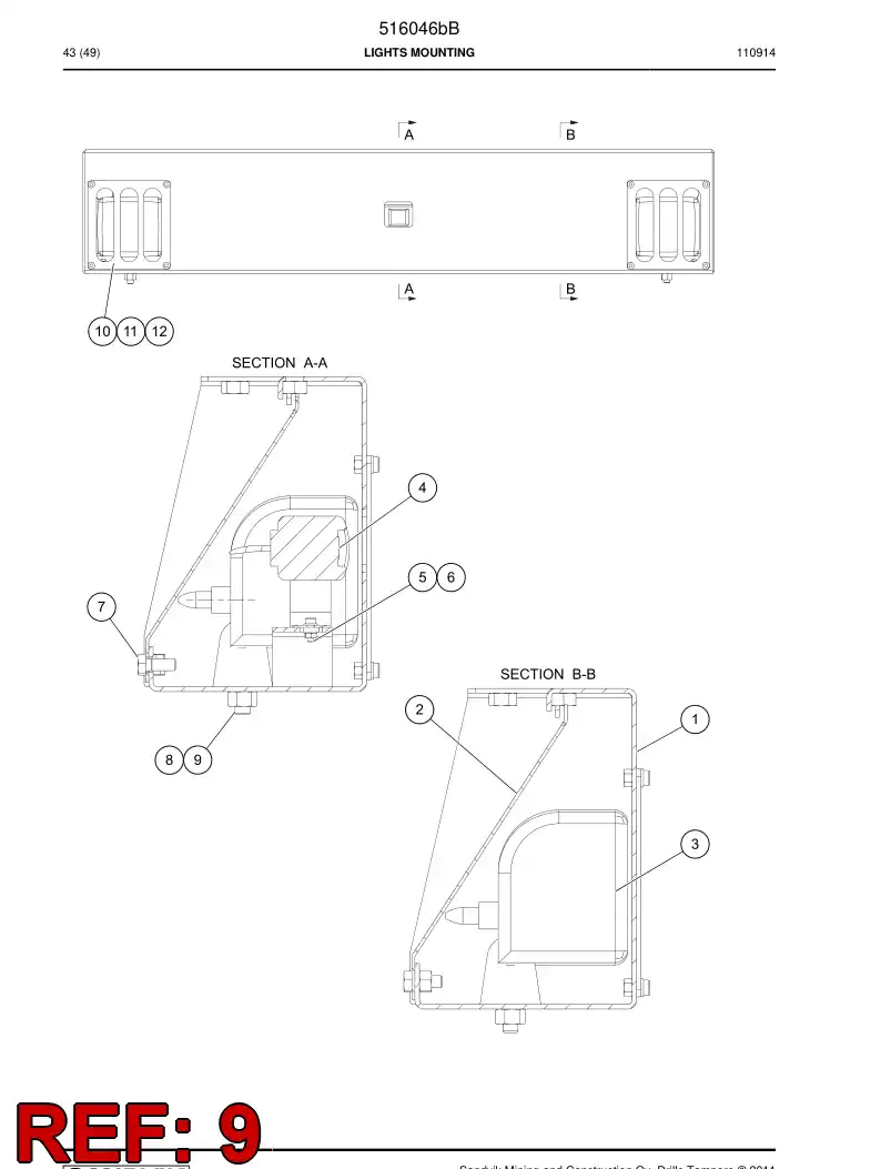 507999 507999 Cable entry - Sandvik Technical Drawing