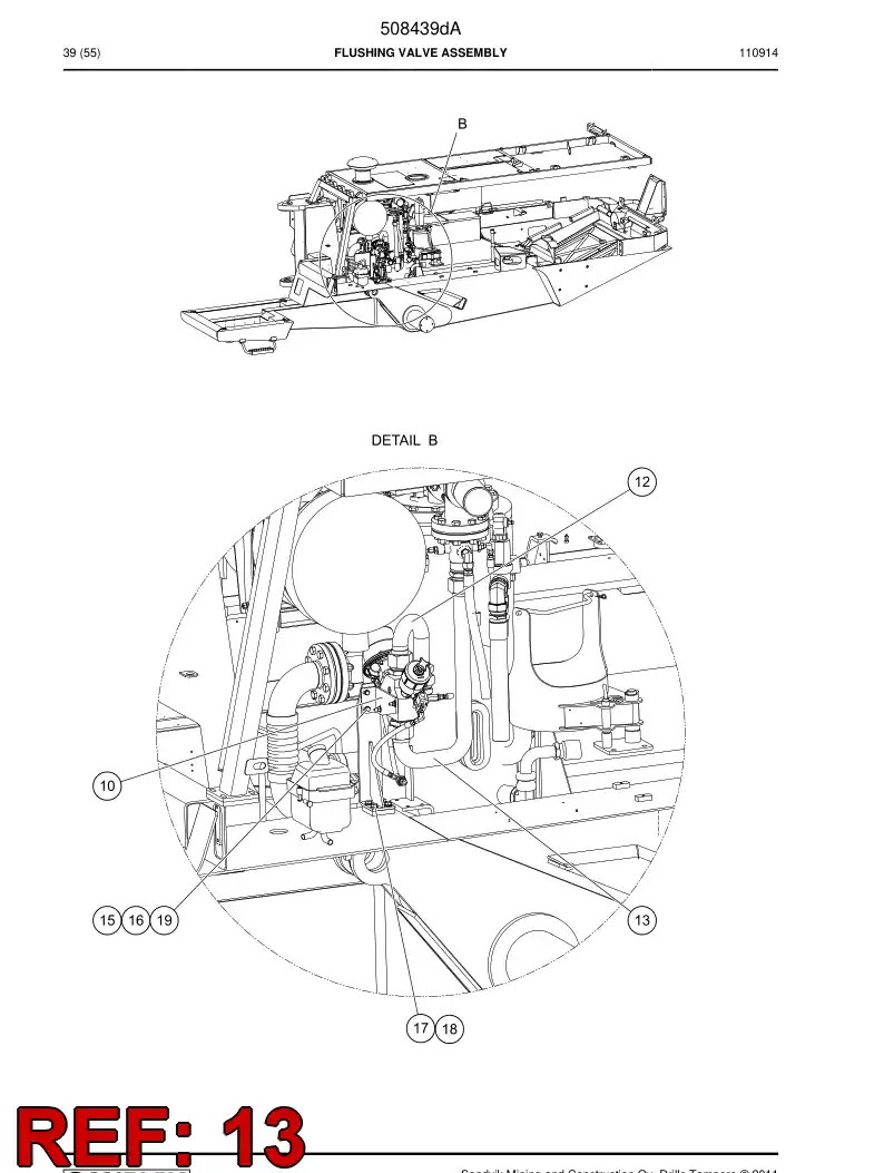 508226 508226 Pipe assembly - Sandvik Technical Drawing