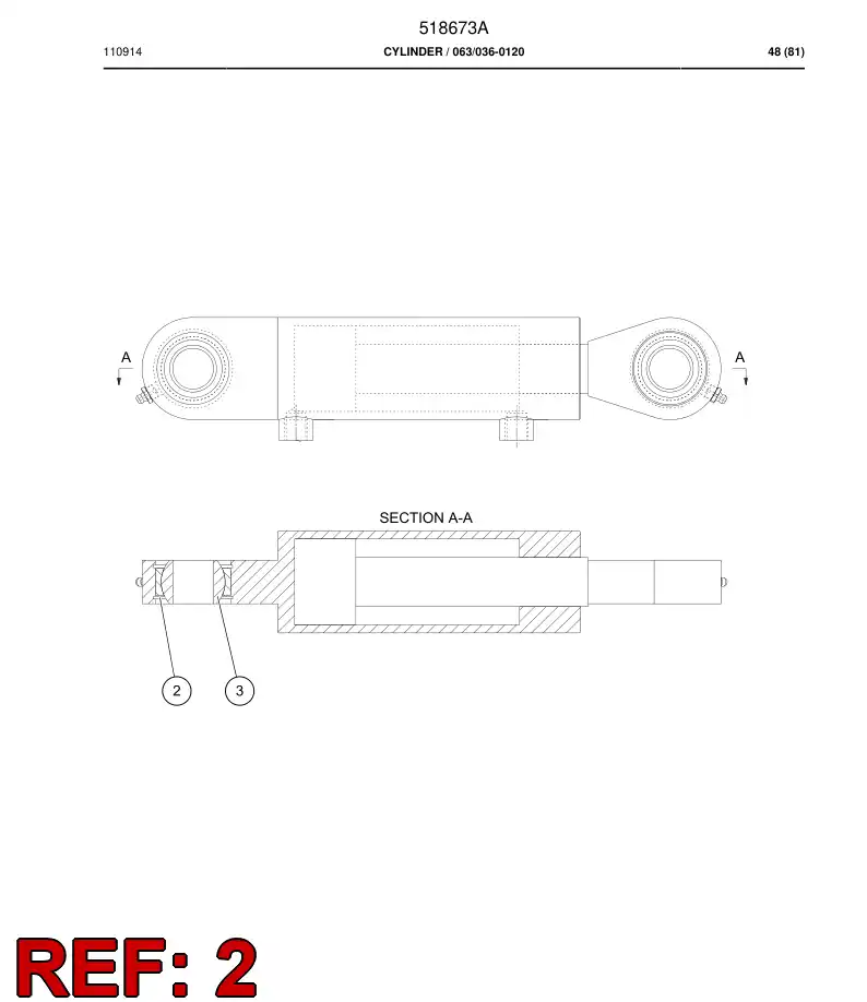 508380 508380 Circlip - Sandvik Technical Drawing