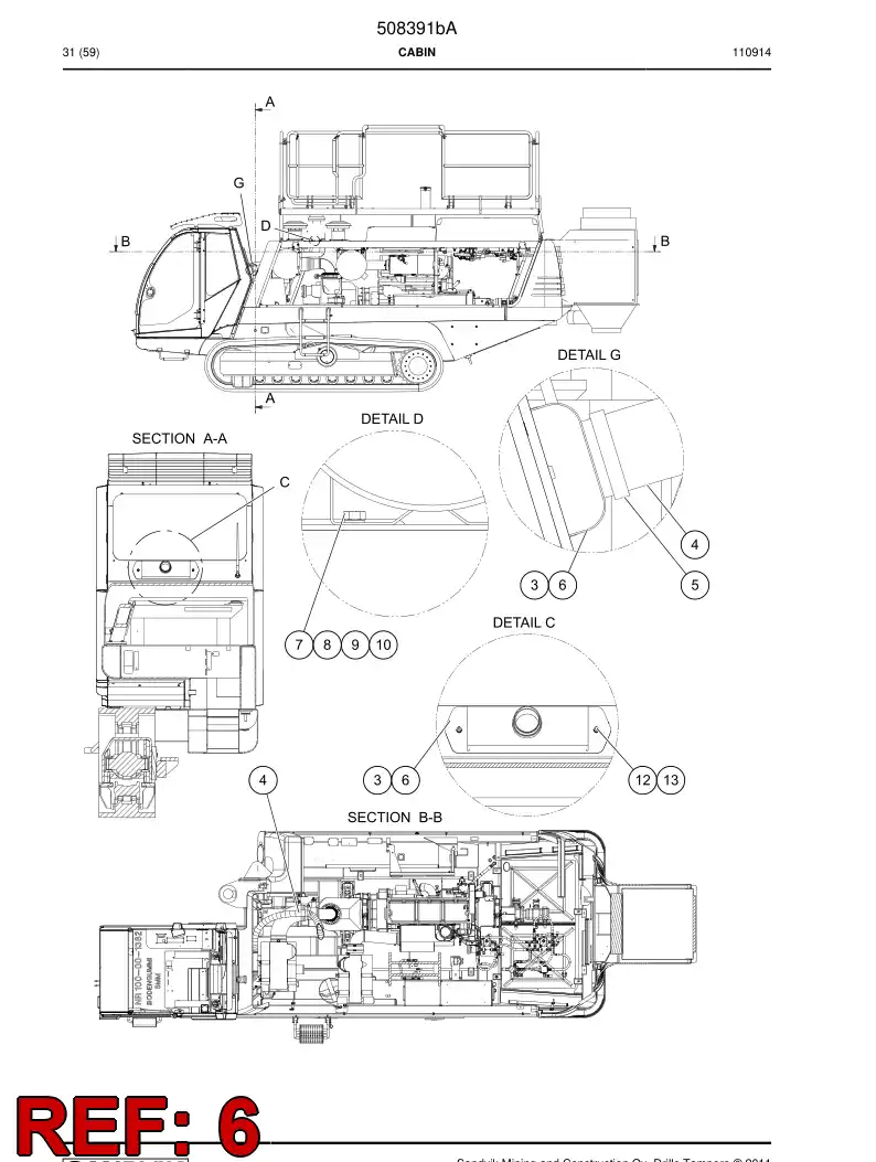 508390 508390 Seal - Sandvik Technical Drawing