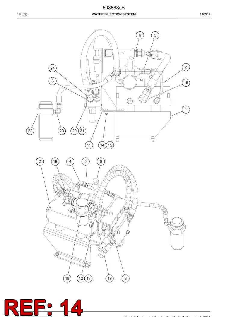 508403 508403 Lock nut - Sandvik Technical Drawing
