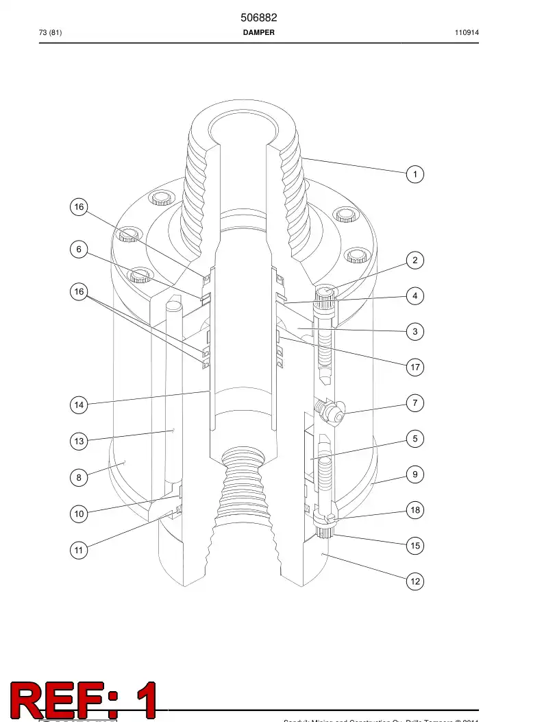 508423 508423 Cap - Sandvik Technical Drawing