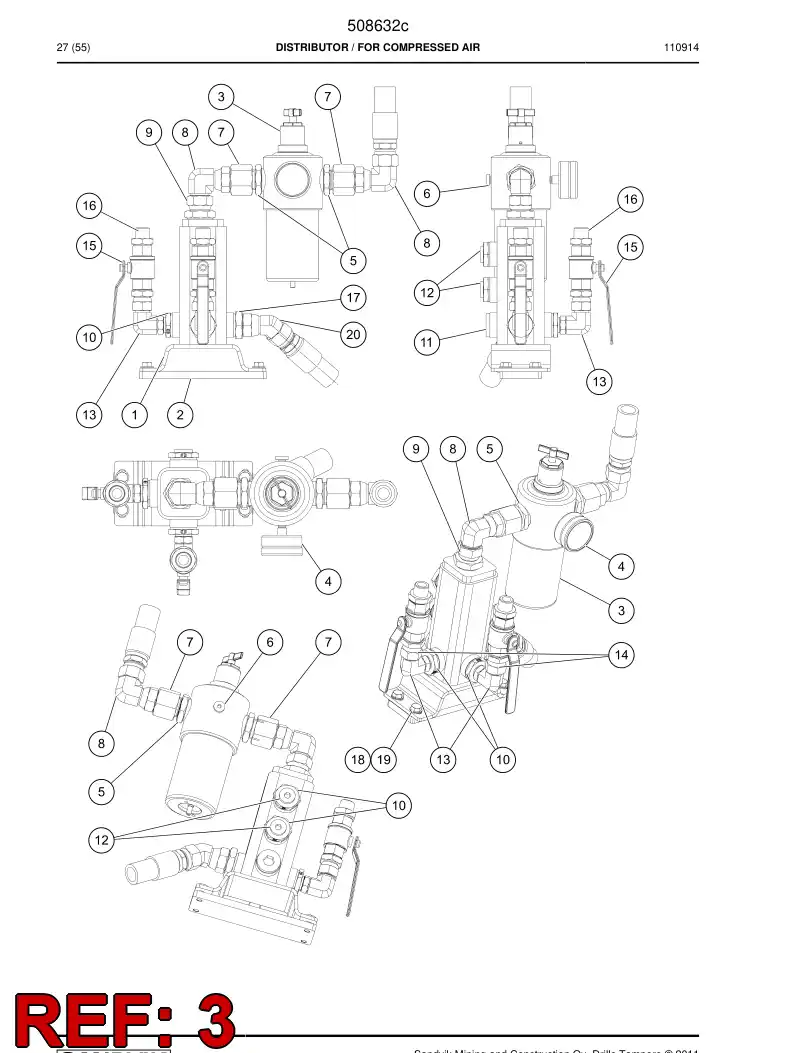 508441 508441 Pressure regulator - Sandvik Technical Drawing