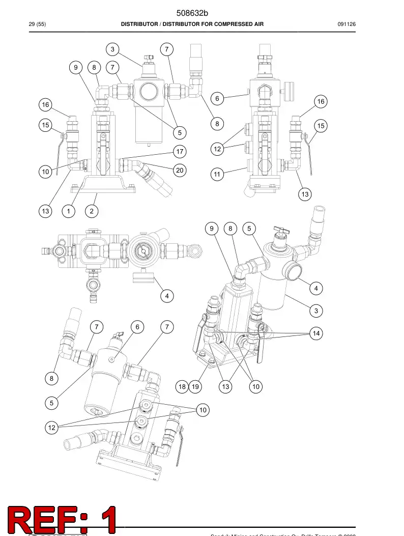 508632b 508632b DISTRIBUTOR - Sandvik Technical Drawing