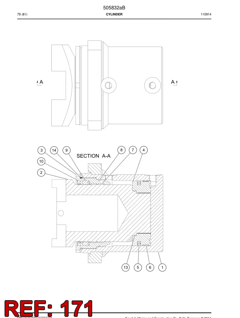 508699 508699 Hose assembly - Sandvik Technical Drawing