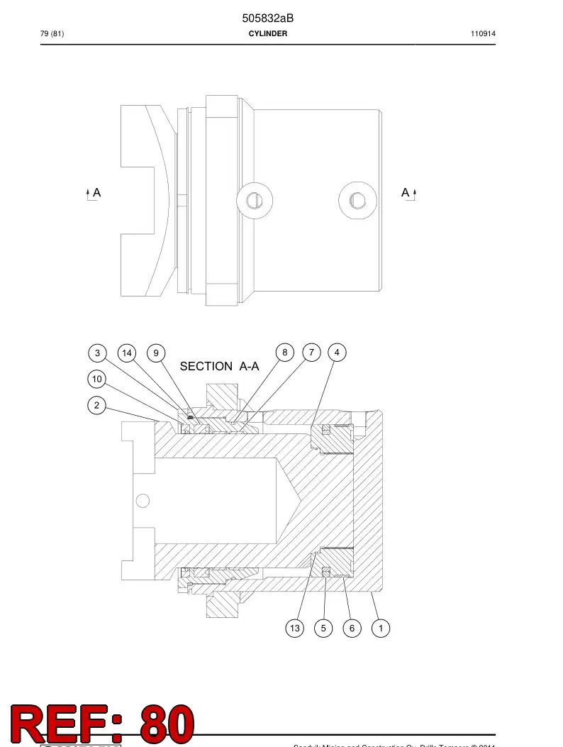 508700a 508700a HOSE SET - Sandvik Technical Drawing