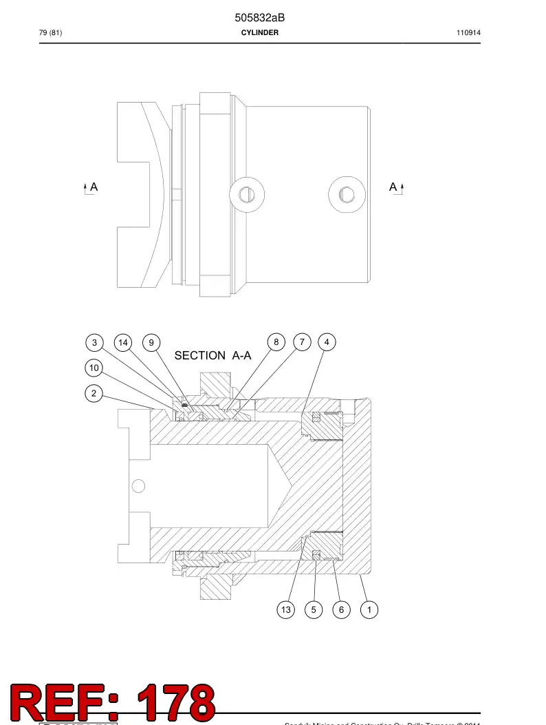 508702 508702 Hose assembly - Sandvik Technical Drawing