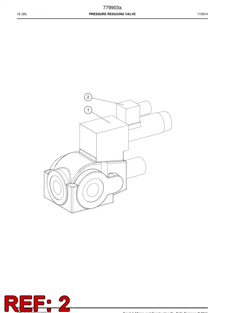508824 508824 Solenoid - Sandvik Technical Drawing