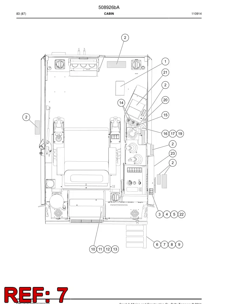 508926b 508926b CABIN - Sandvik Technical Drawing