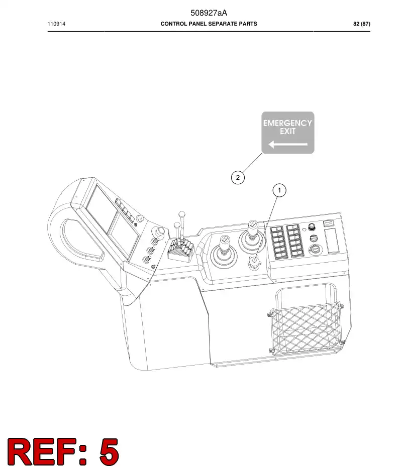 508927a 508927a CONTROL PRING SEPARATE PARTS - Sandvik Technical Drawing