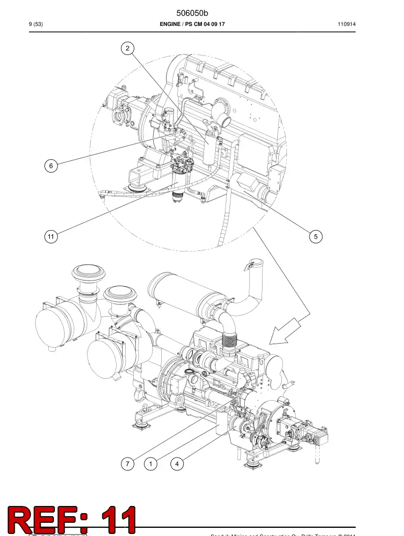 508998 508998 Fuel pump - Sandvik Technical Drawing