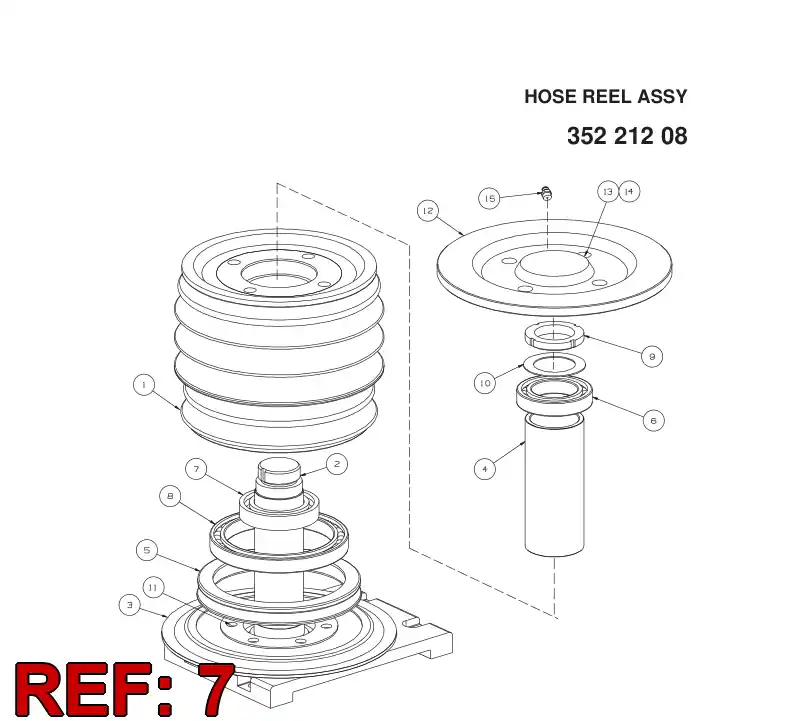 51105310 511 053 10 Bearing, Ball, Deep Groove - Sandvik Technical Drawing