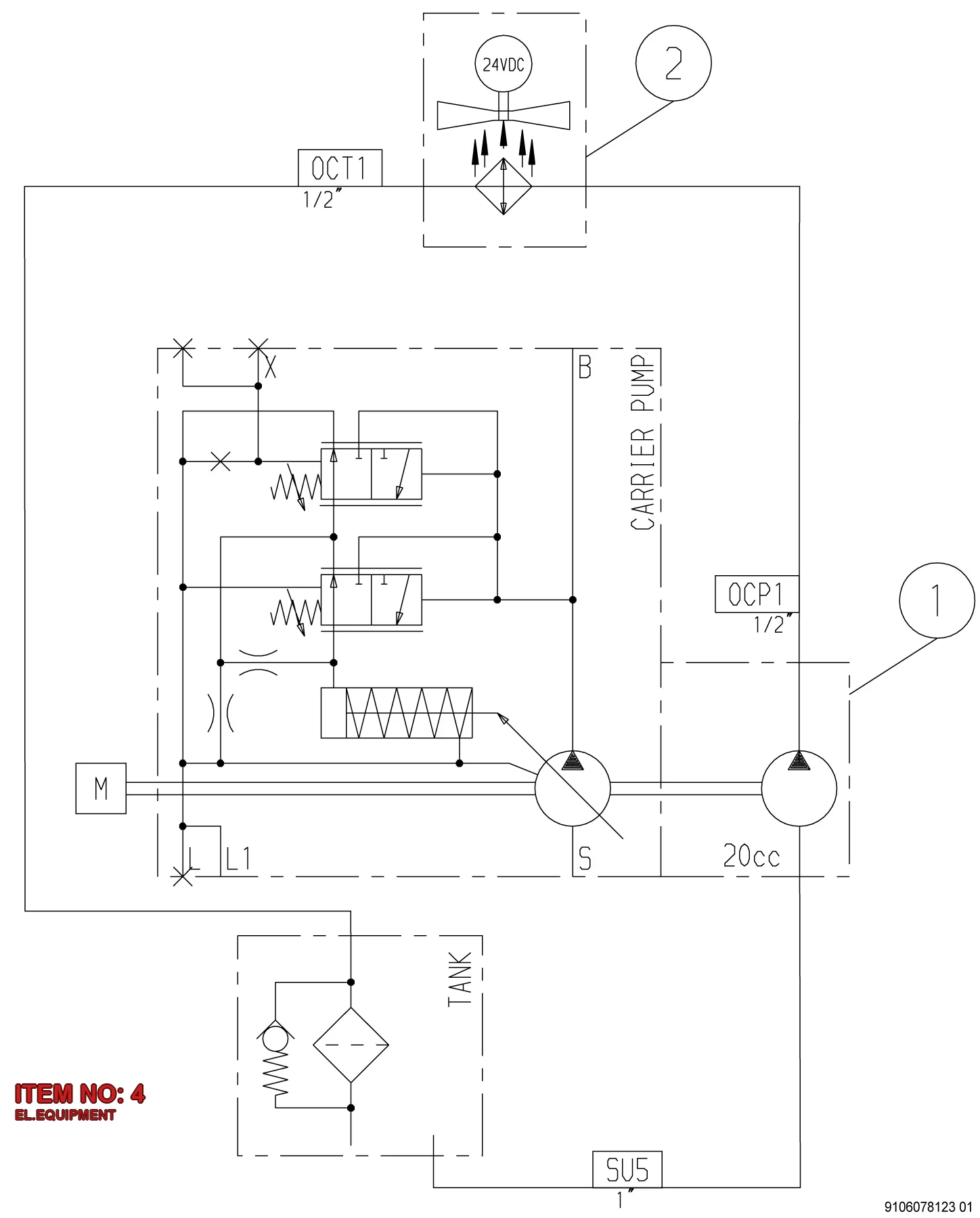 5112 0006 86 EL.EQUIPMENT - Technical Drawing