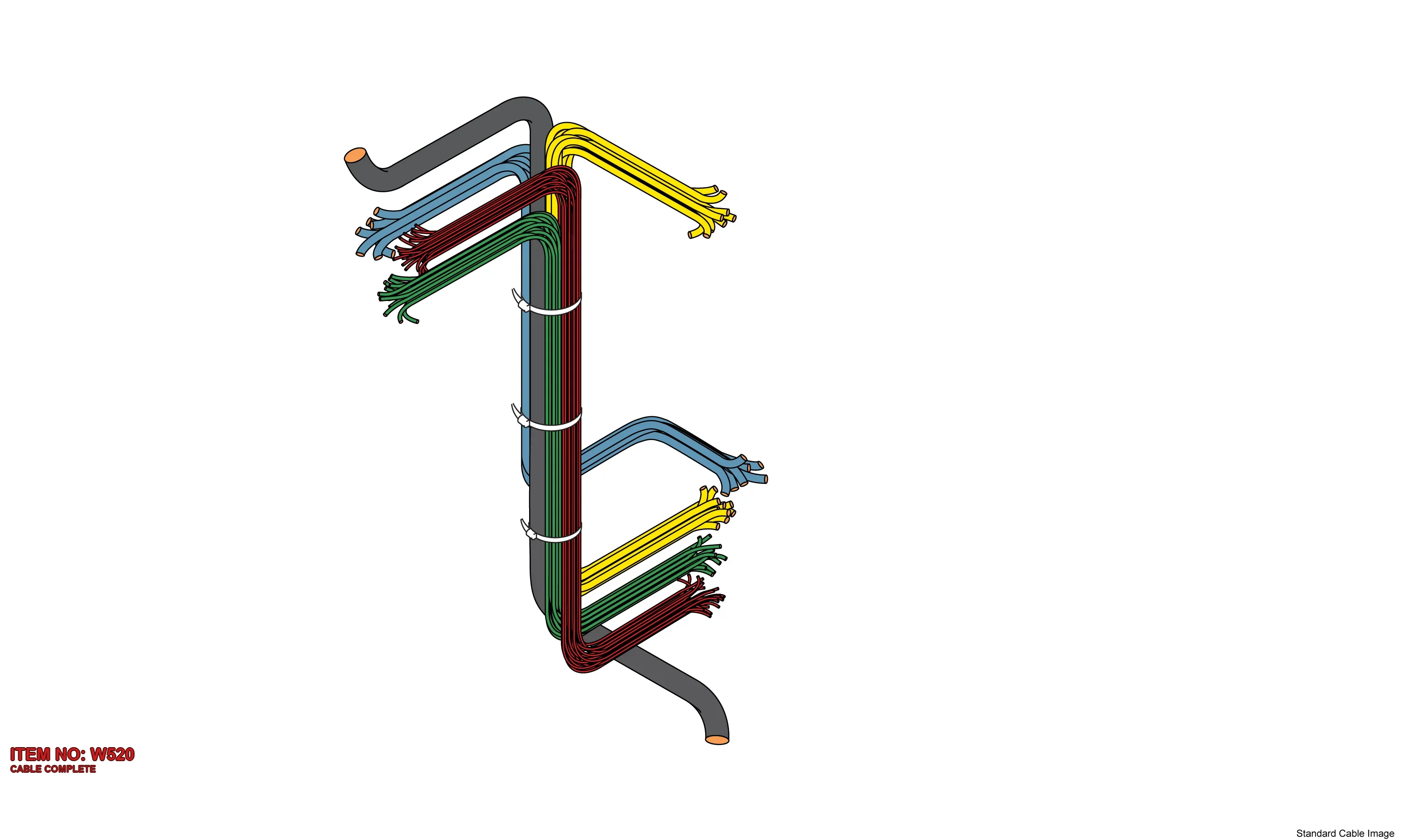5112 0026 56 CABLE COMPLETE - Technical Drawing