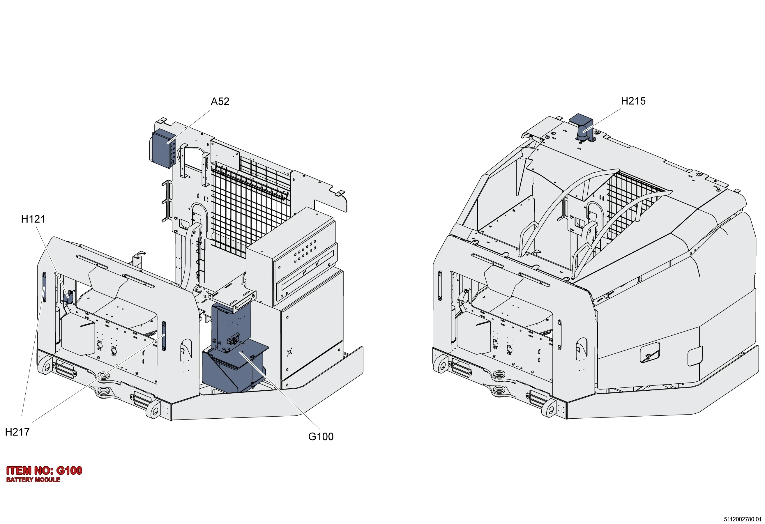 5112 0027 81 BATTERY MODULE - Technical Drawing