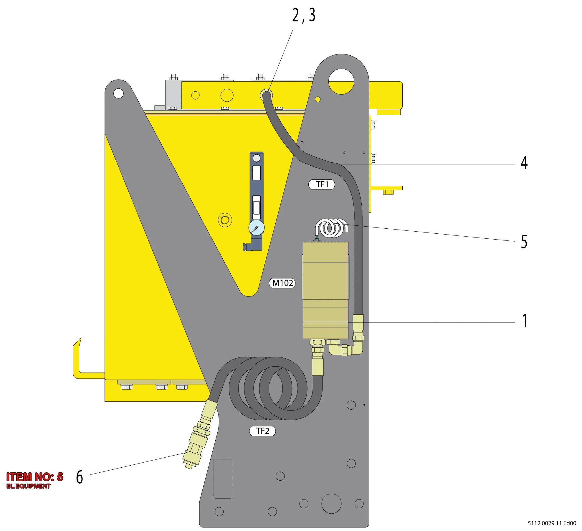 5112 0029 12 EL.EQUIPMENT - Technical Drawing