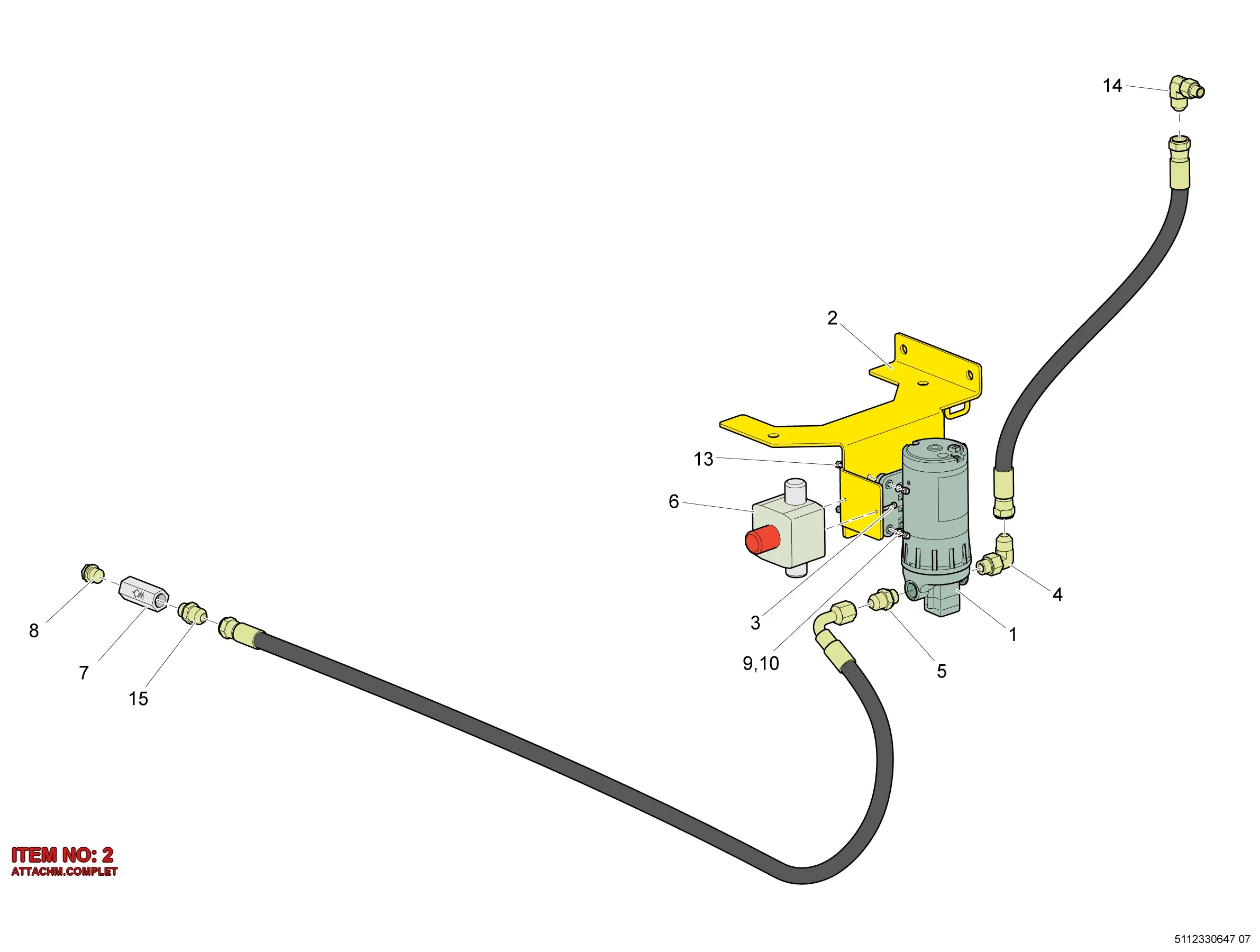 5112 0120 86 ATTACHM.COMPLET - Technical Drawing