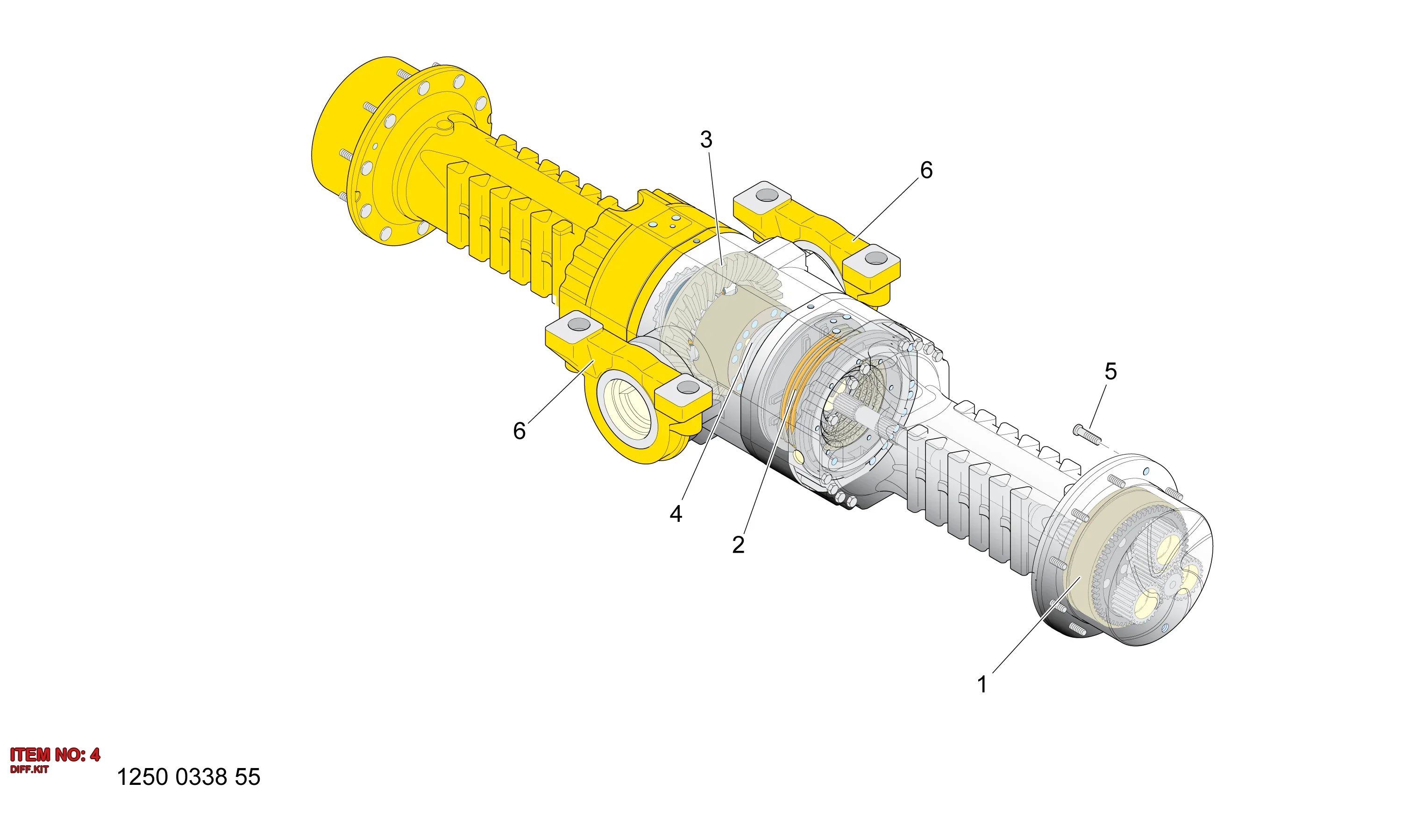 5112 0138 80 DIFF.KIT - Technical Drawing