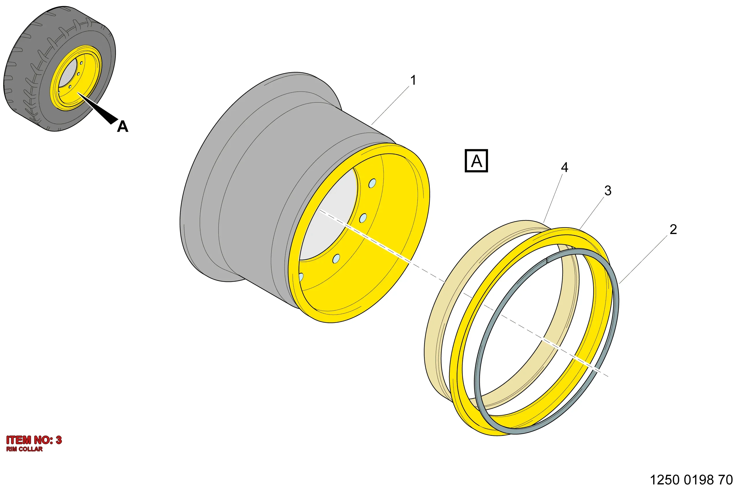 5112 2118 07 RIM COLLAR - Technical Drawing