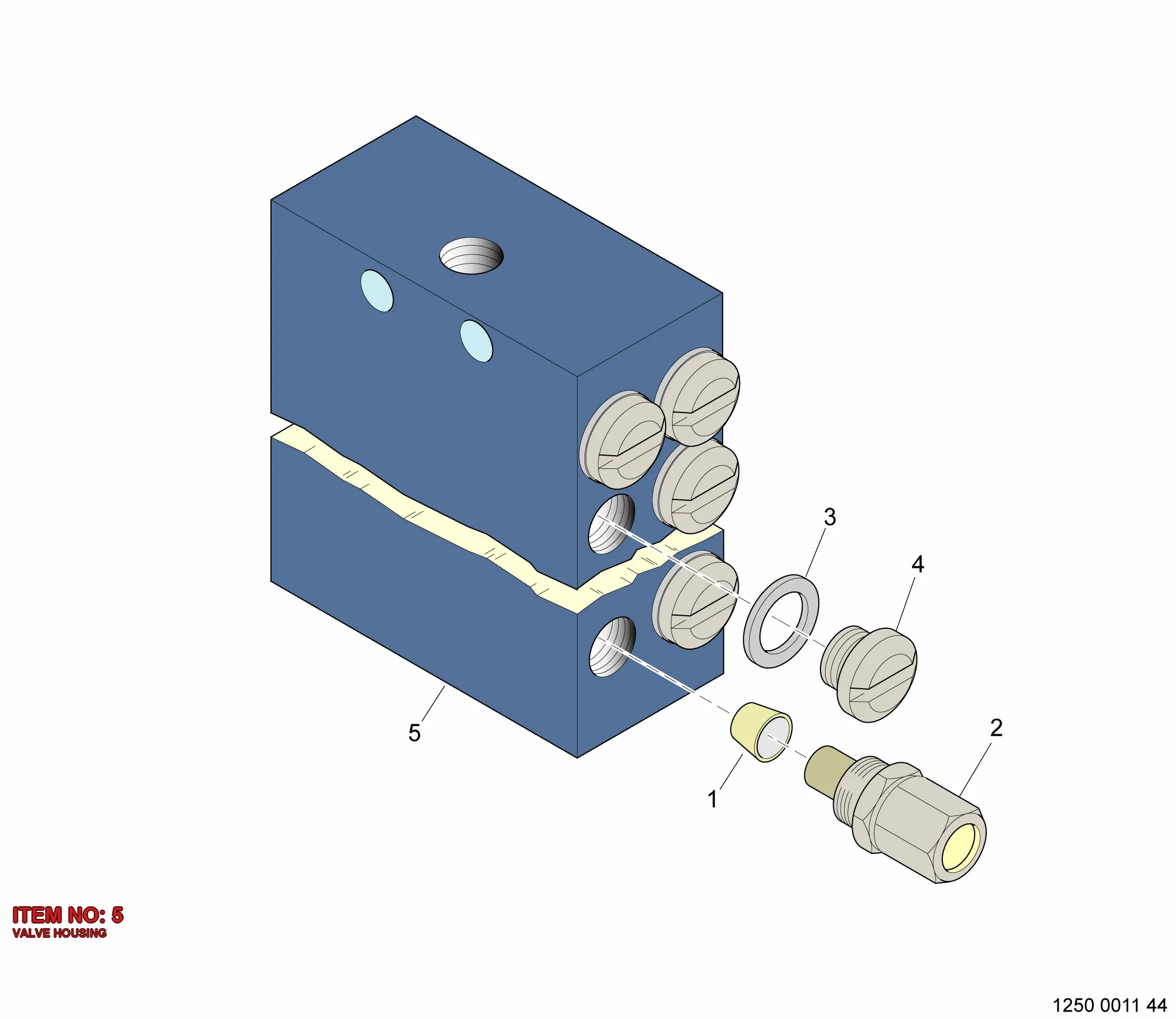 5112 2163 00 VALVE HOUSING - Technical Drawing