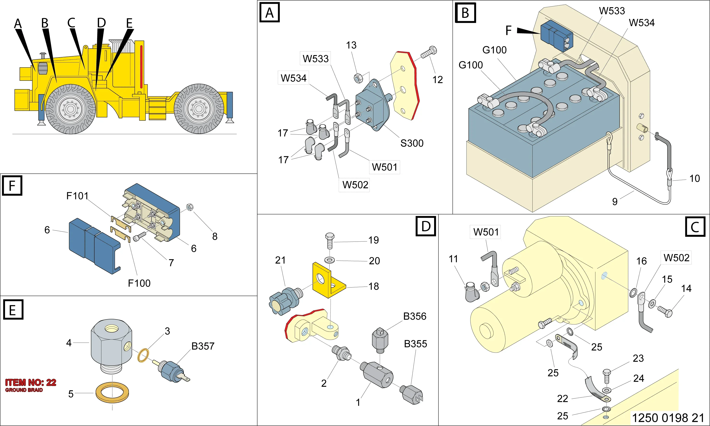 5112 2216 00 GROUND BRAID - Technical Drawing