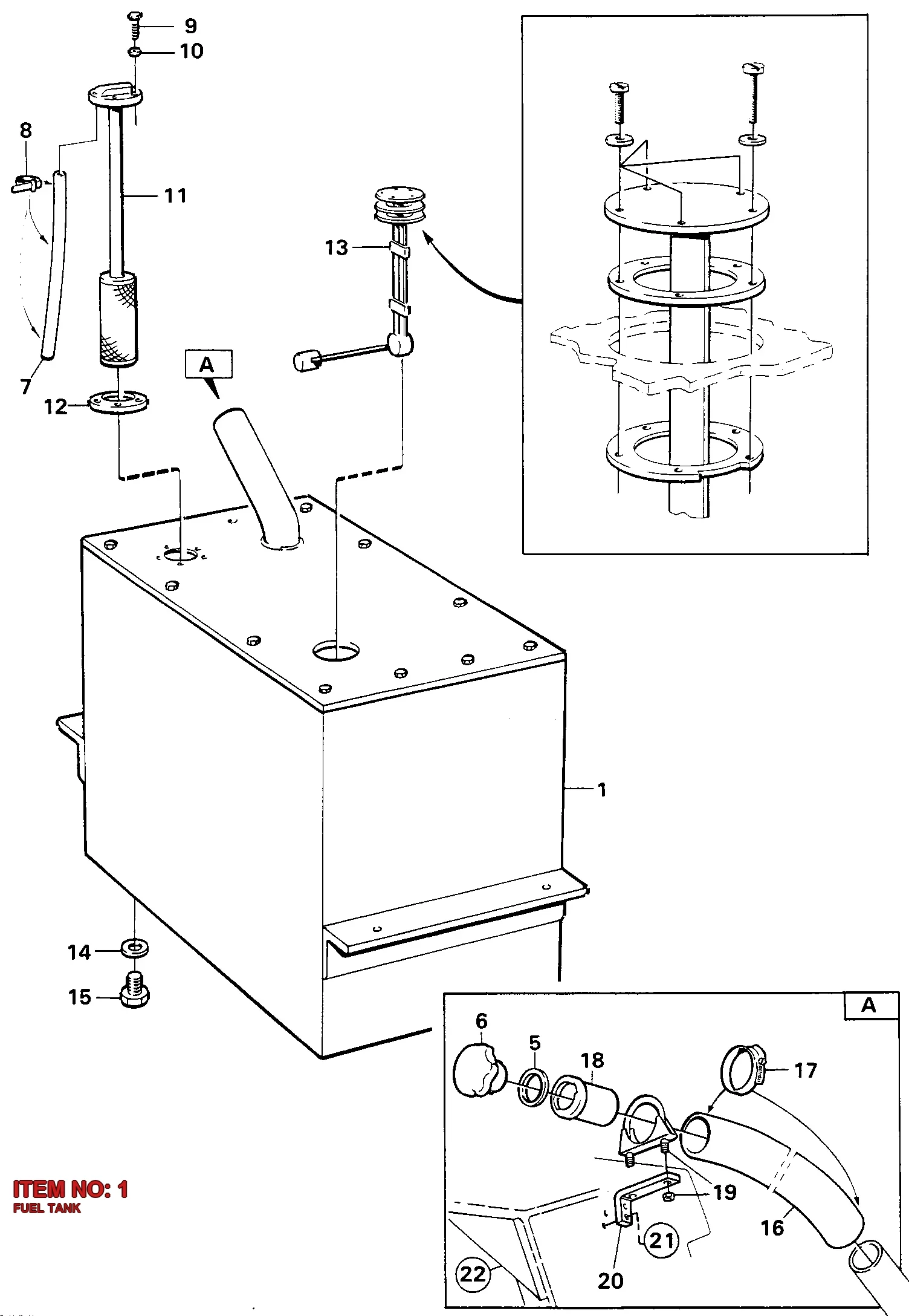 5112 2331 81 FUEL TANK - Technical Drawing
