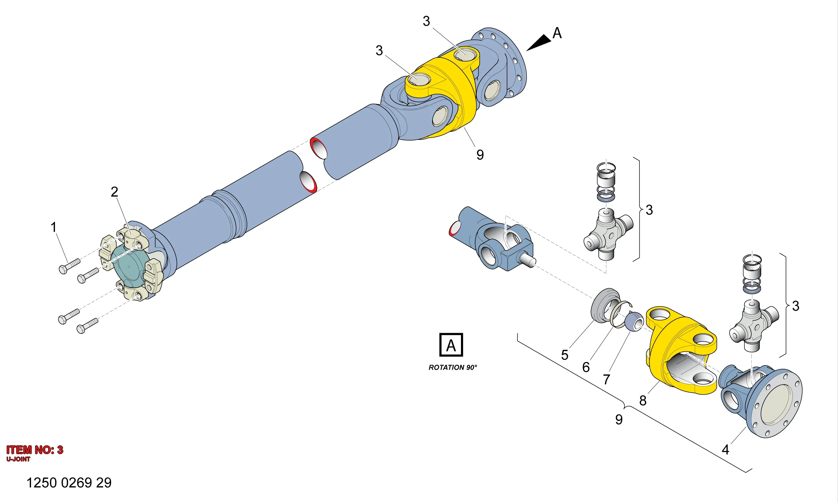 5112 2396 84 TRUNNION BLOCK - Technical Drawing