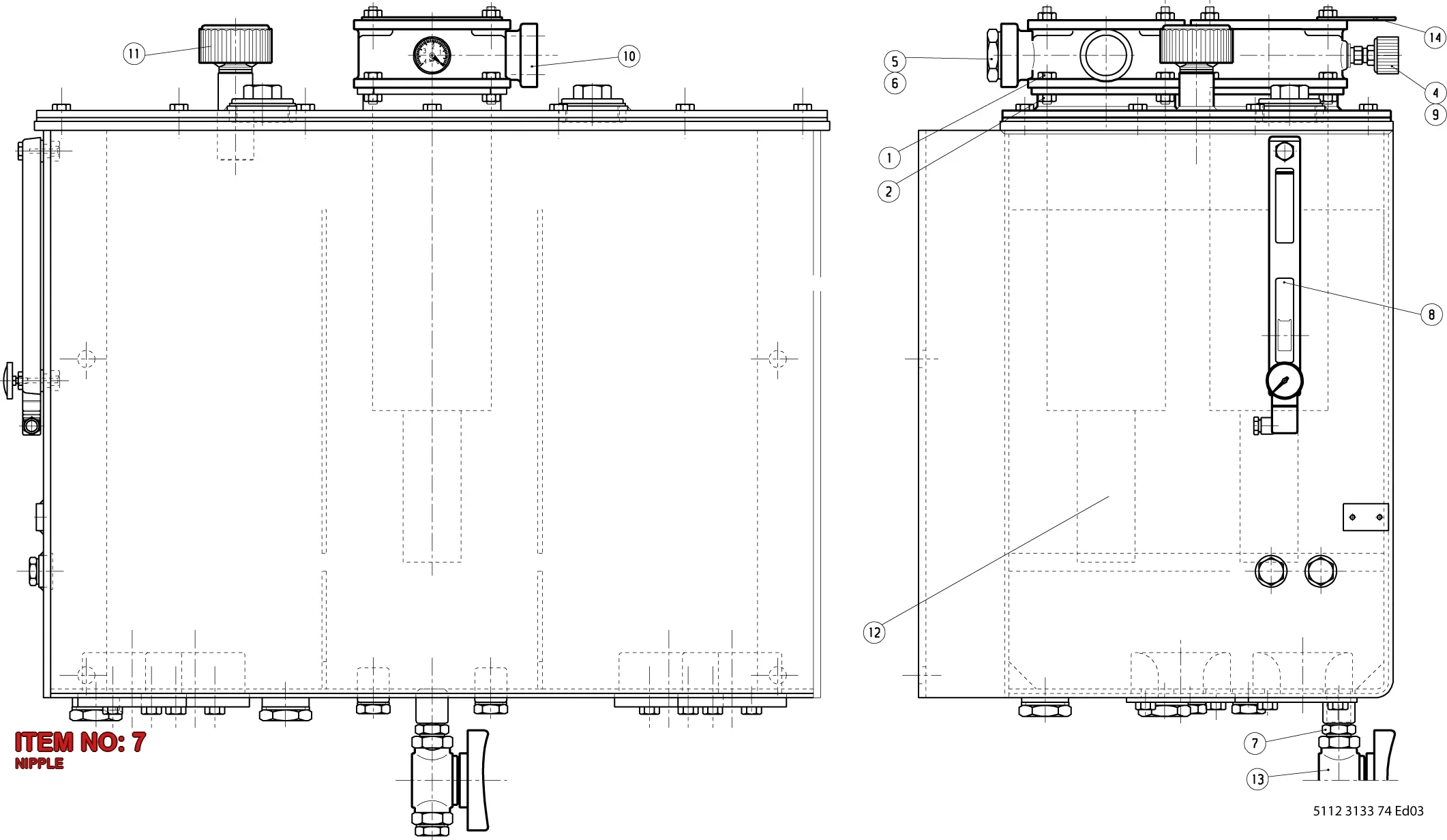 5112 2479 00 NIPPLE - Technical Drawing
