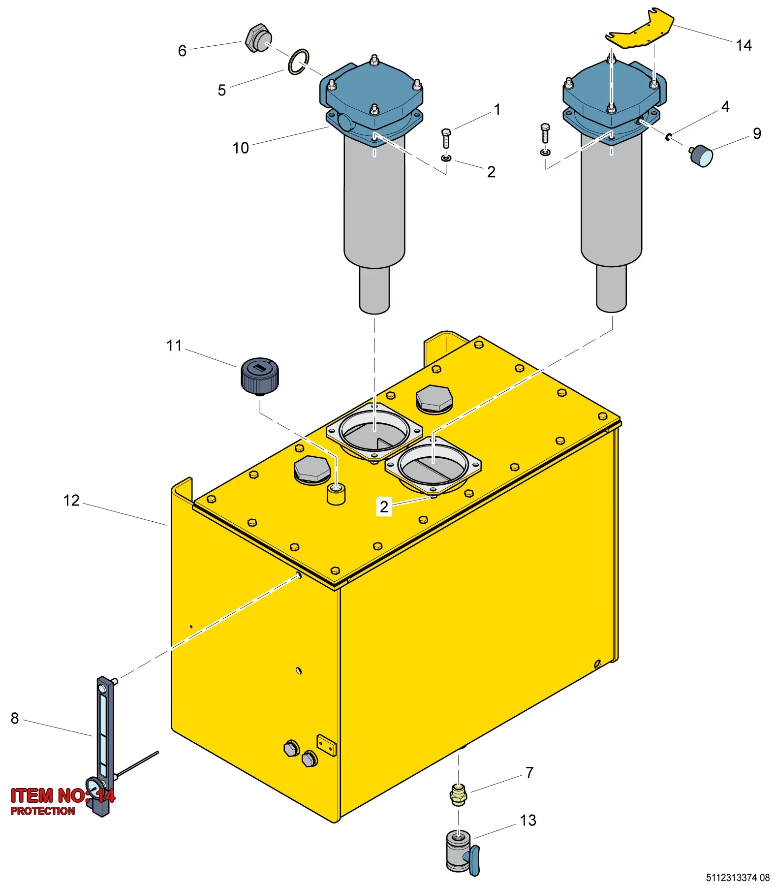 5112 2531 04 PROTECTION - Technical Drawing