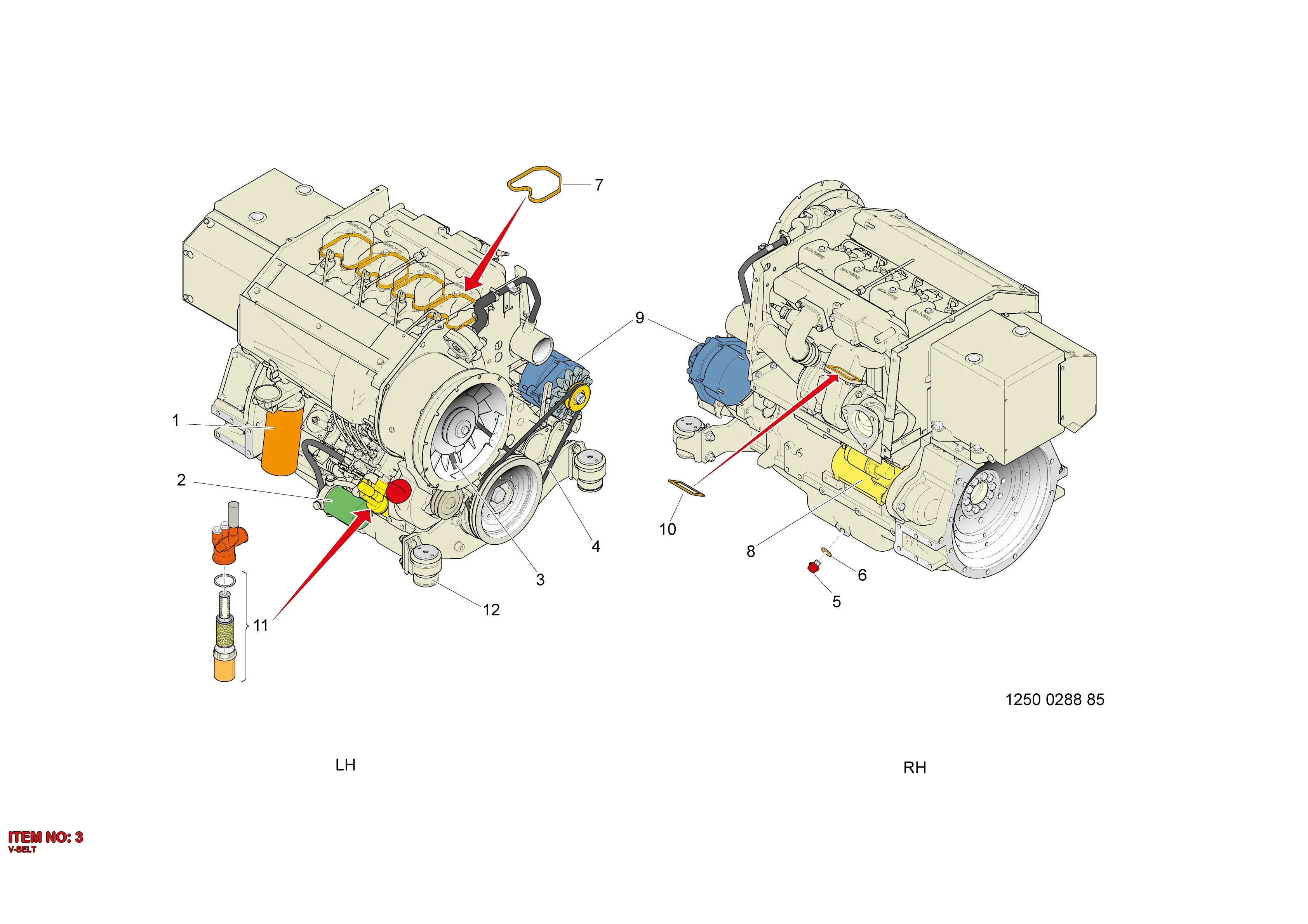 5112 2635 06 V-BELT - Technical Drawing