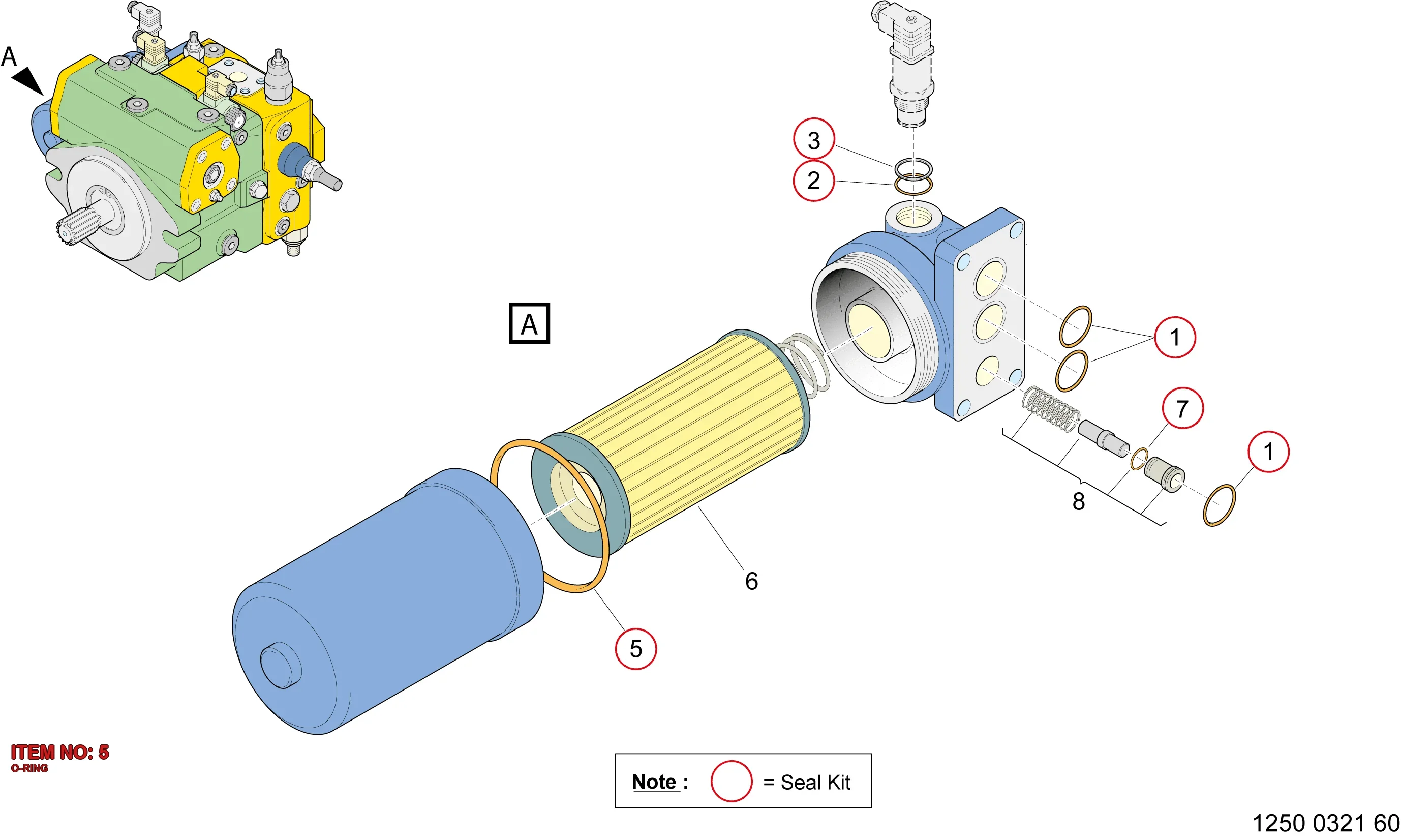 5112 2878 57 O-RING - Technical Drawing