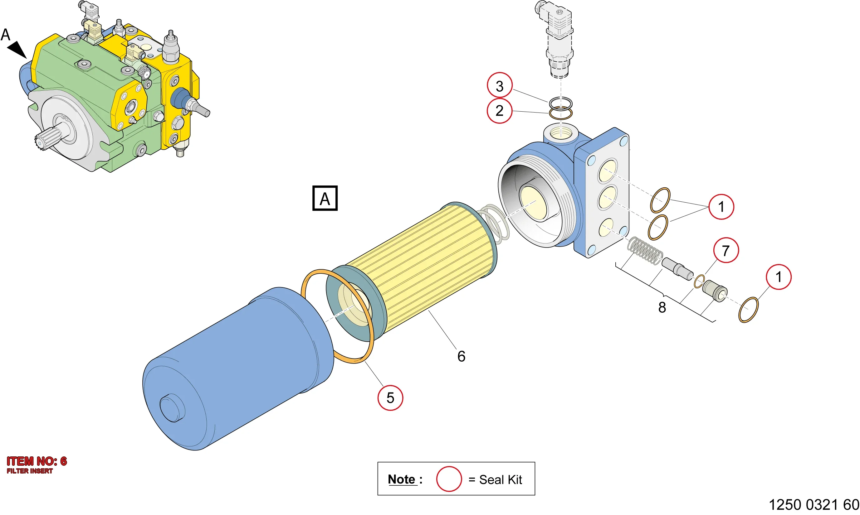 5112 2878 58 FILTER INSERT - Technical Drawing
