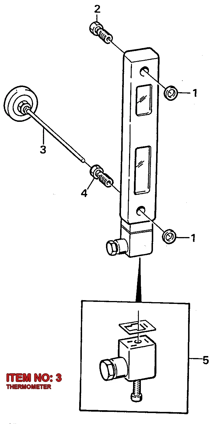 5112 2931 02 THERMOMETER - Technical Drawing