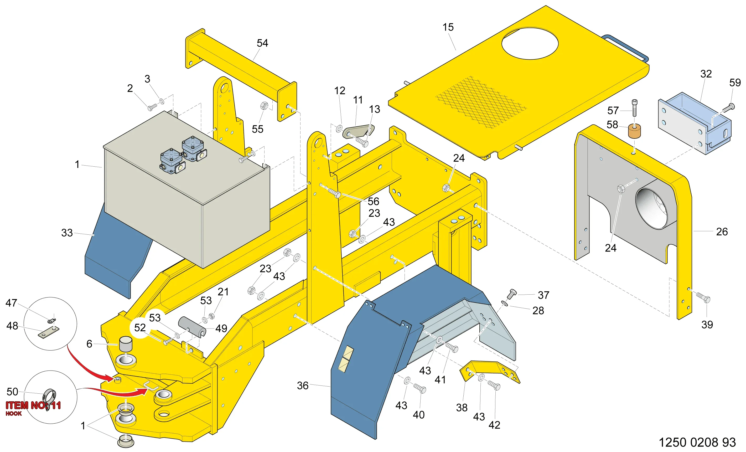 5112 3020 91 HOOK - Technical Drawing