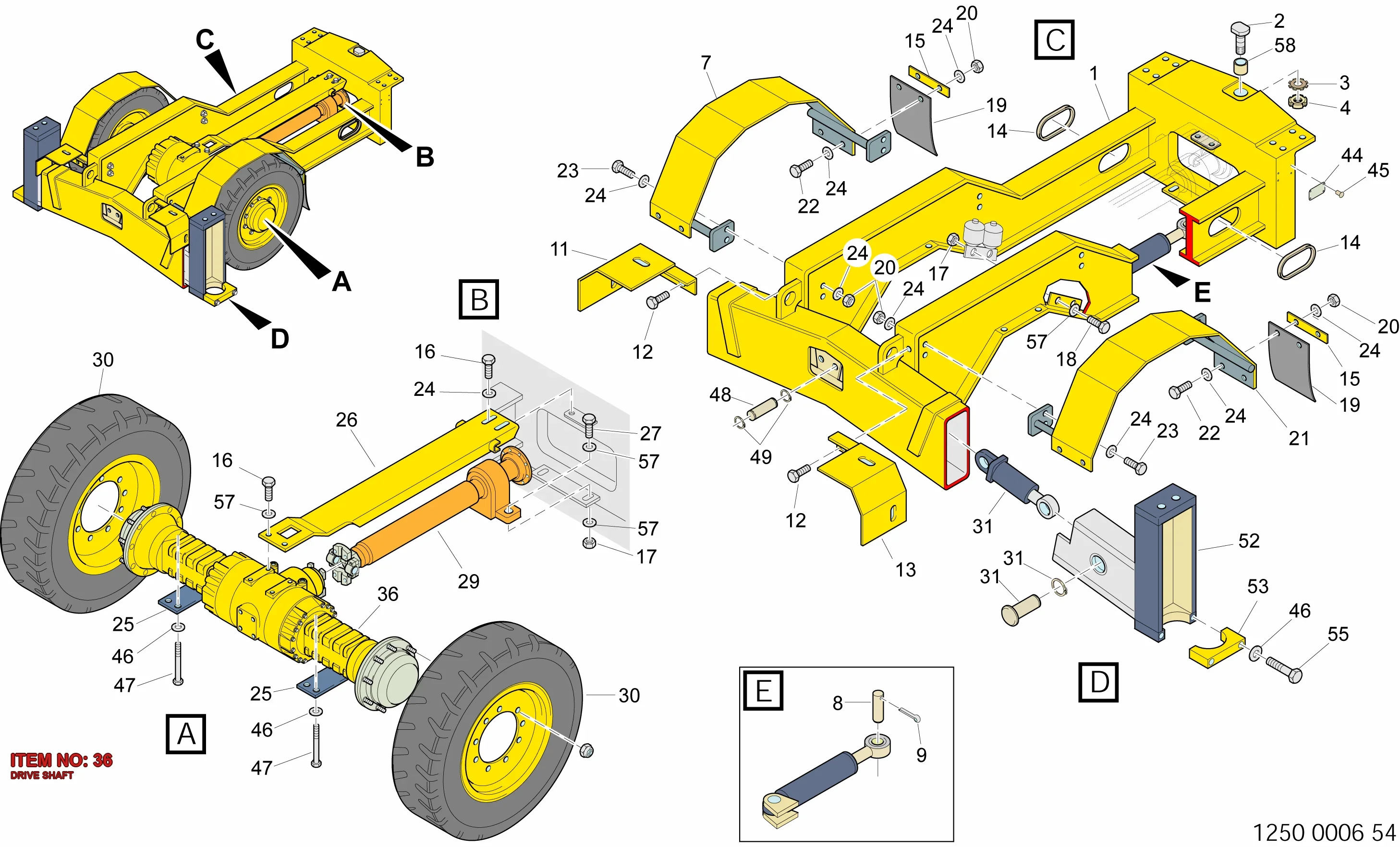 5112 3021 84 DRIVE SHAFT - Technical Drawing