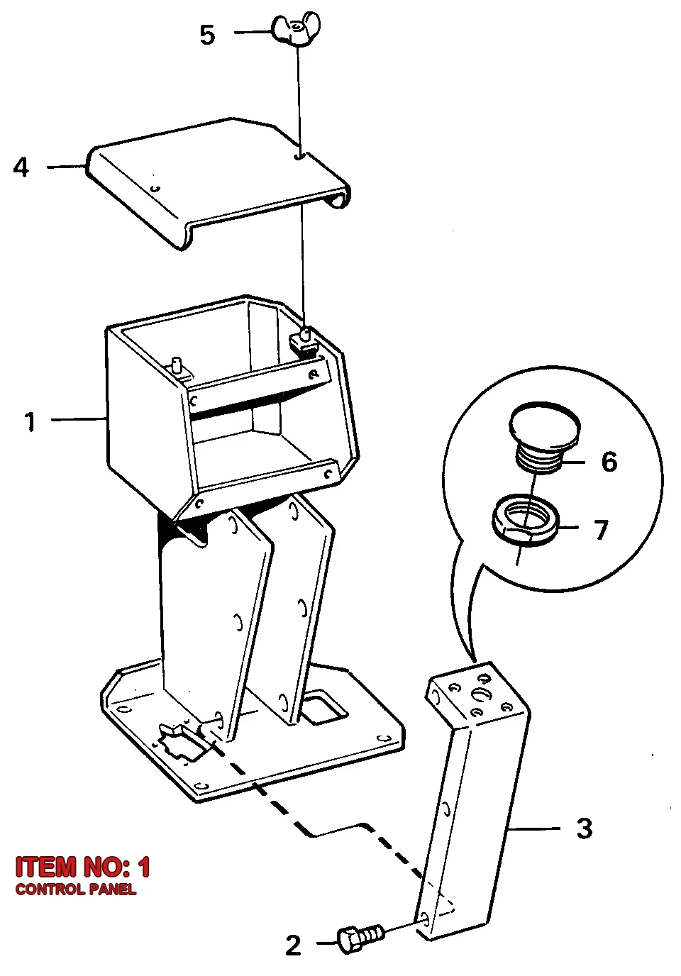 5112 3024 33 CONTROL PANEL - Technical Drawing
