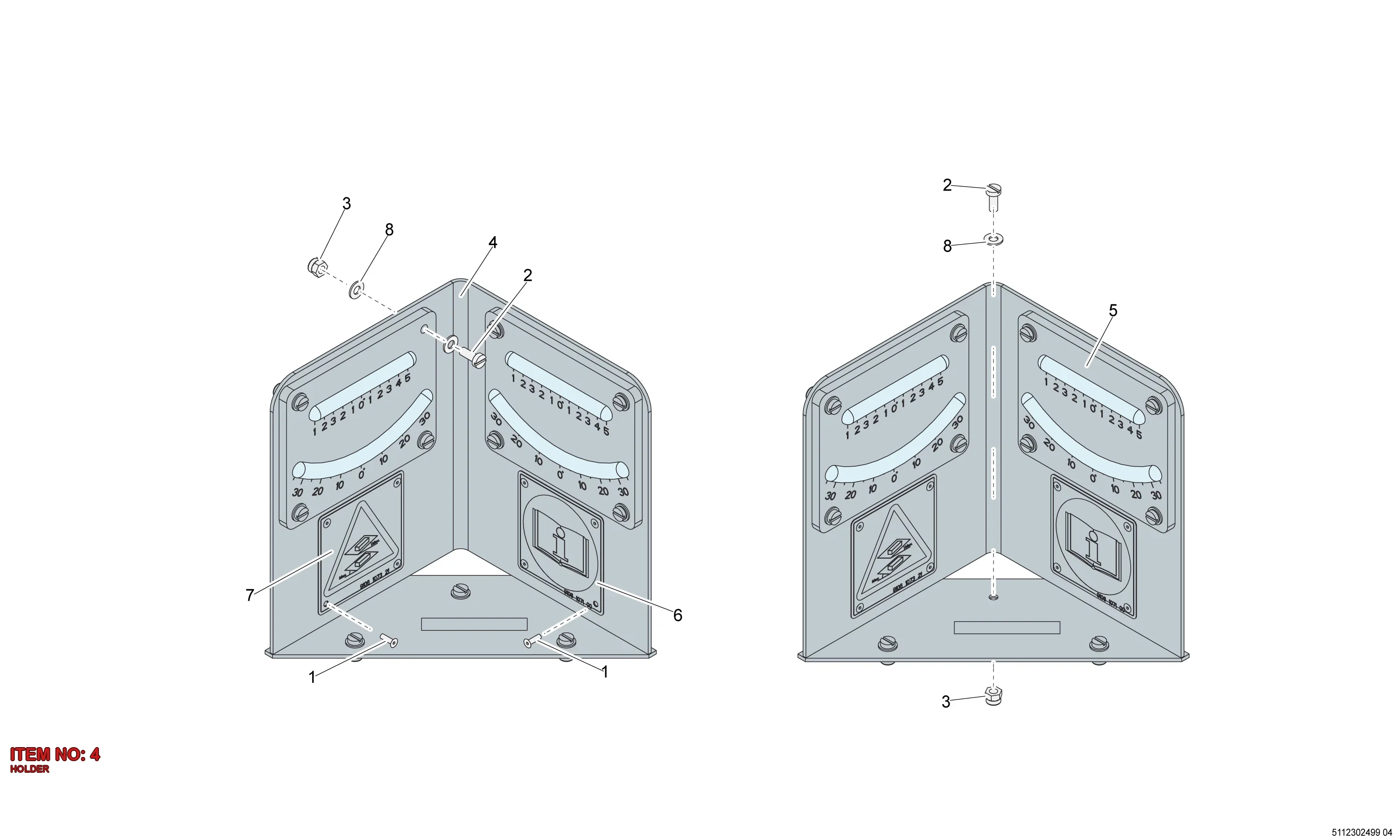 5112 3024 95 HOLDER - Technical Drawing