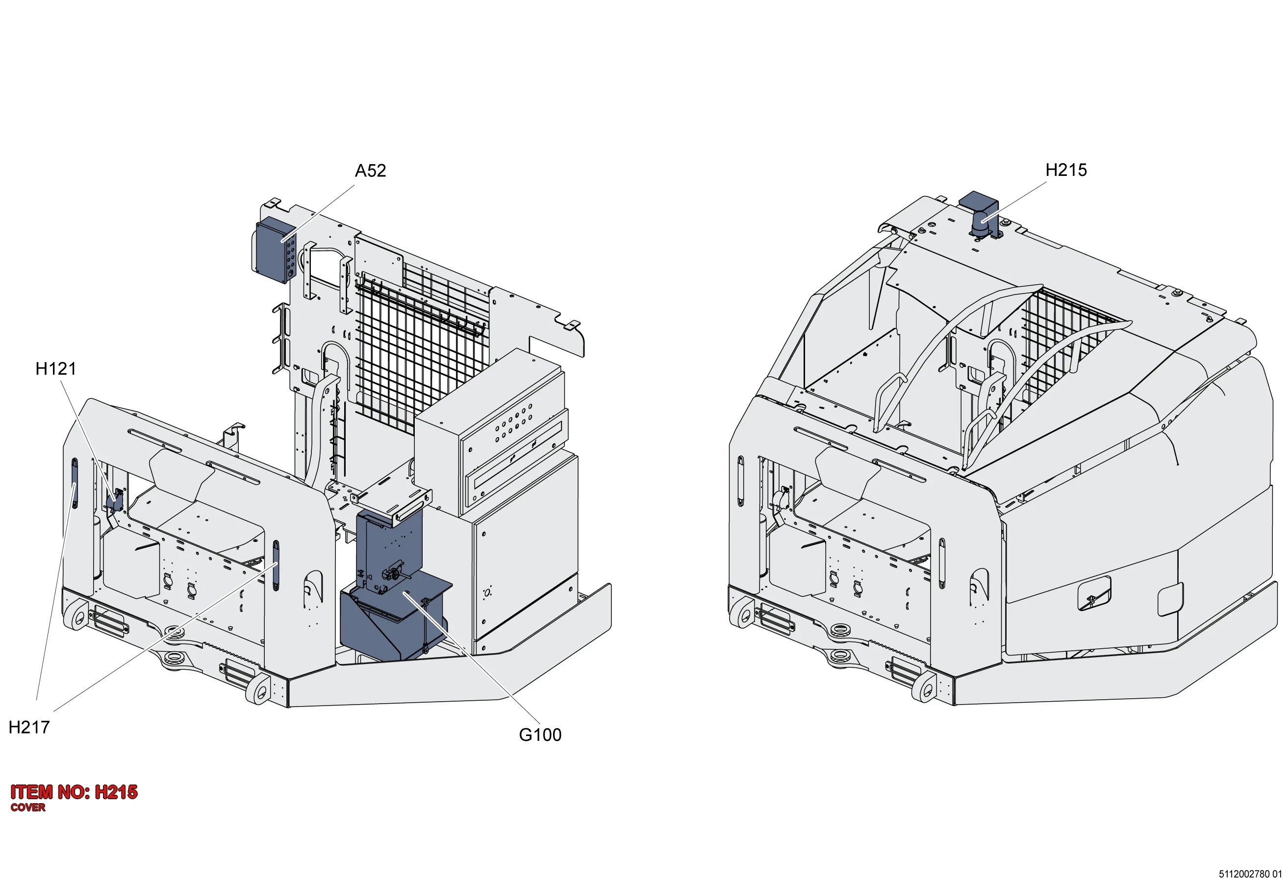 5112 3060 22 COVER - Technical Drawing