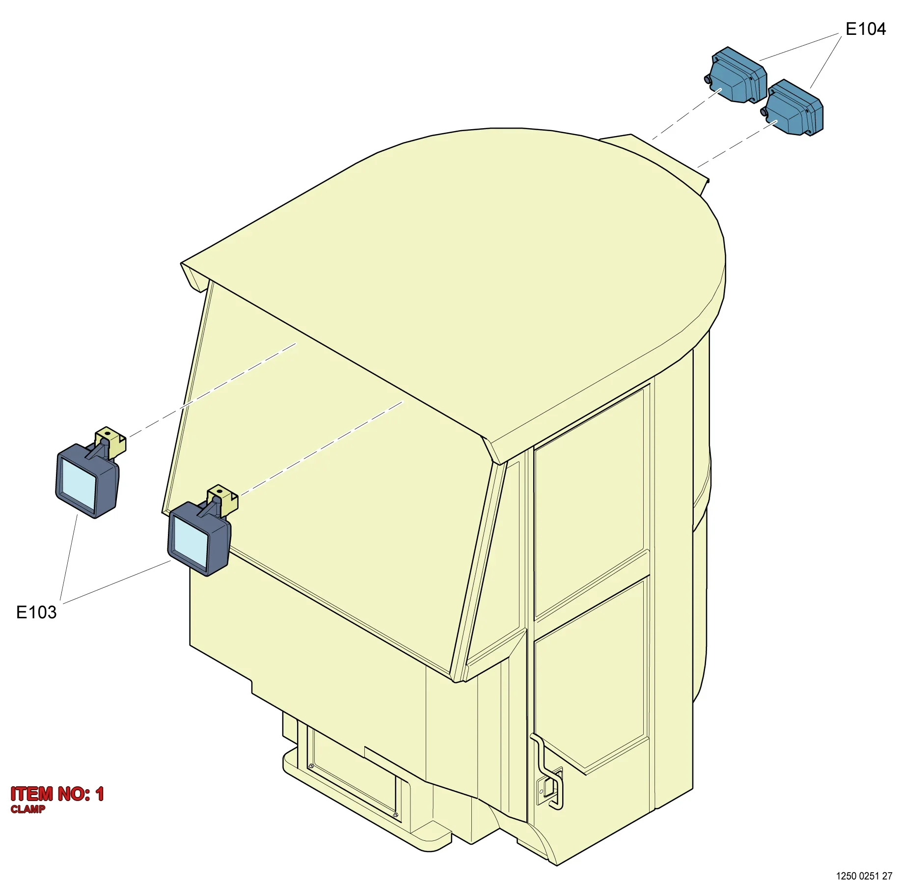 5112 3061 00 CLAMP - Technical Drawing