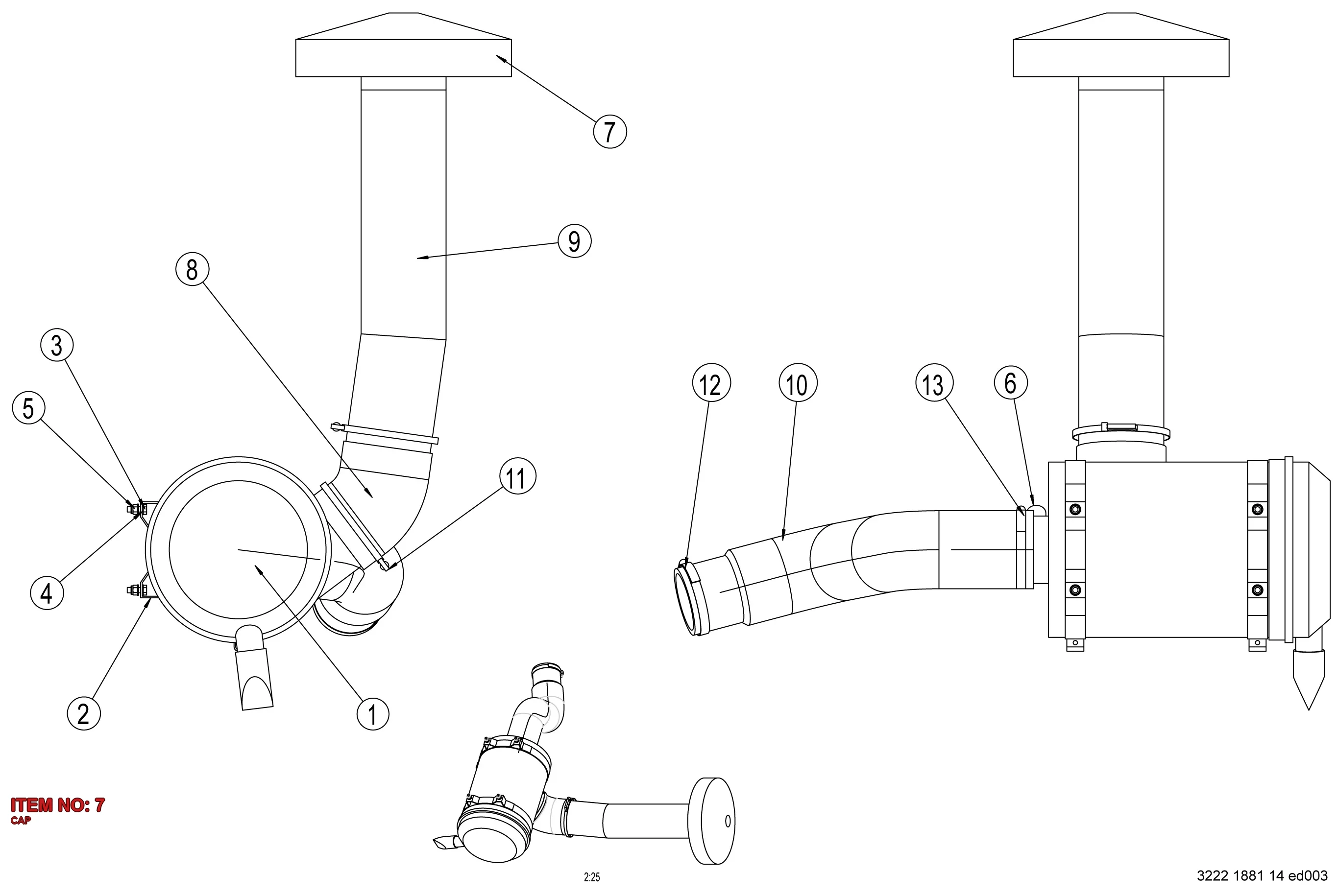 5112 3065 63 CAP - Technical Drawing