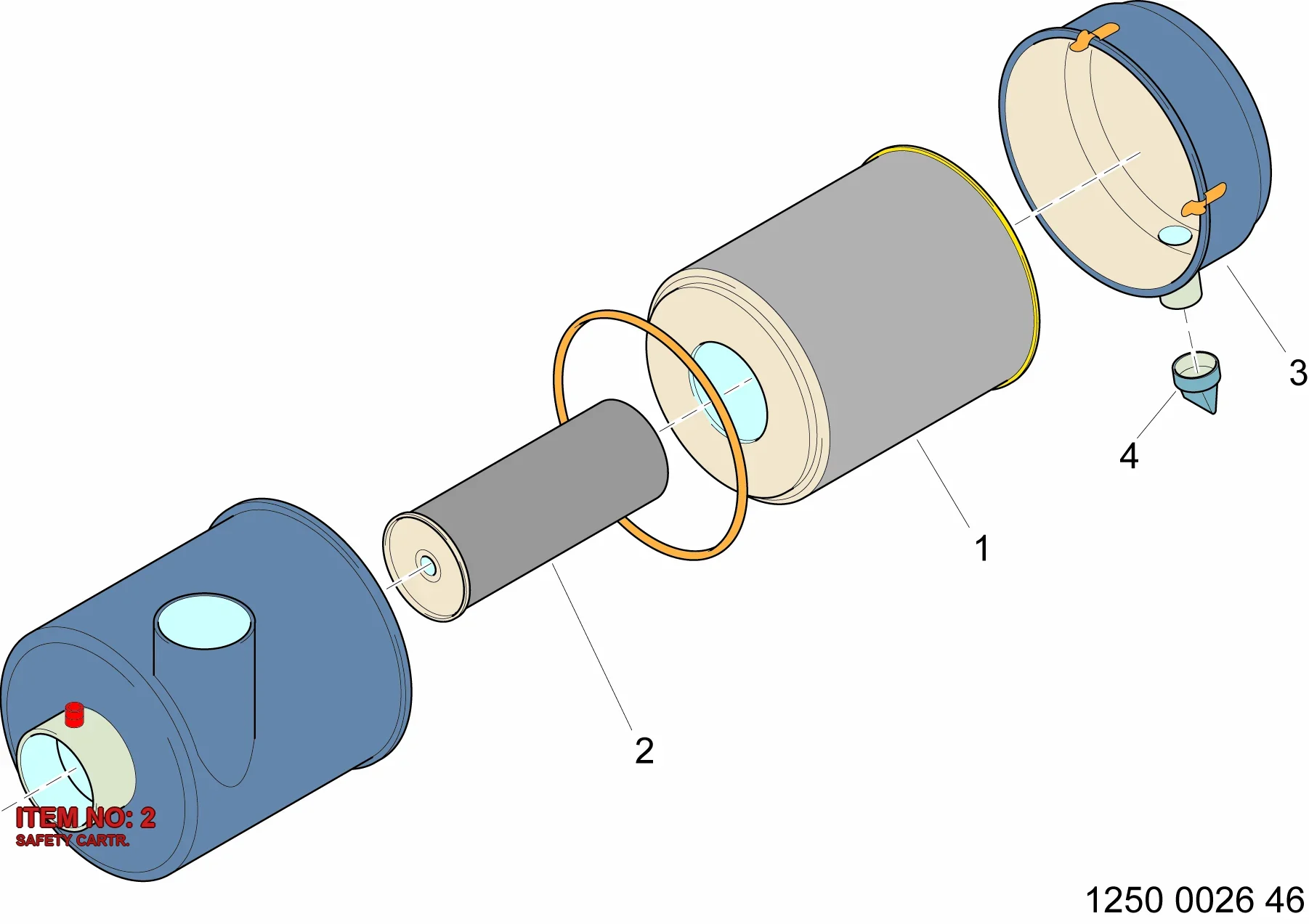 5112 3065 66 SAFETY CARTR. - Technical Drawing