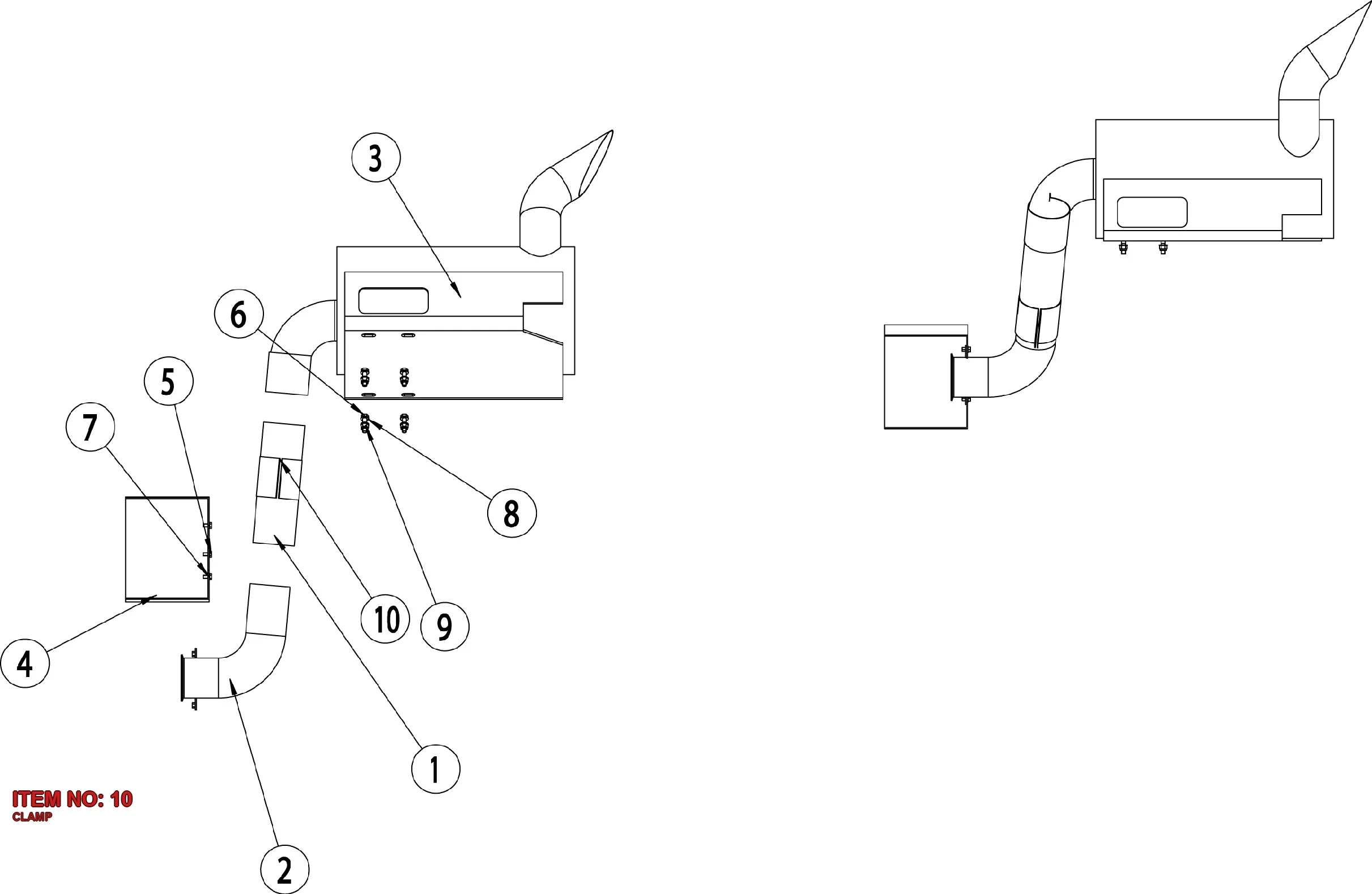 5112 3067 34 CLAMP - Technical Drawing