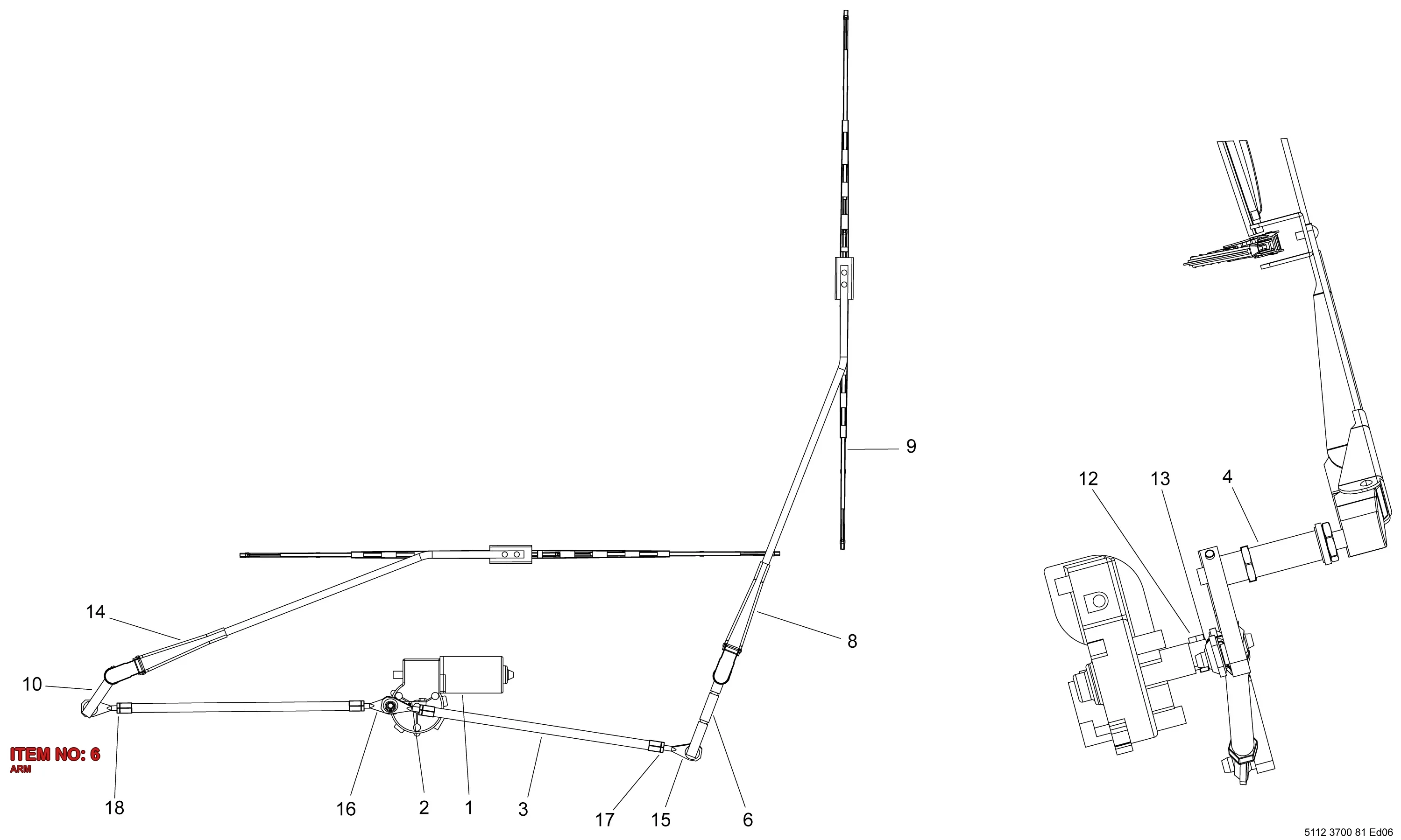 5112 3069 74 ARM - Technical Drawing