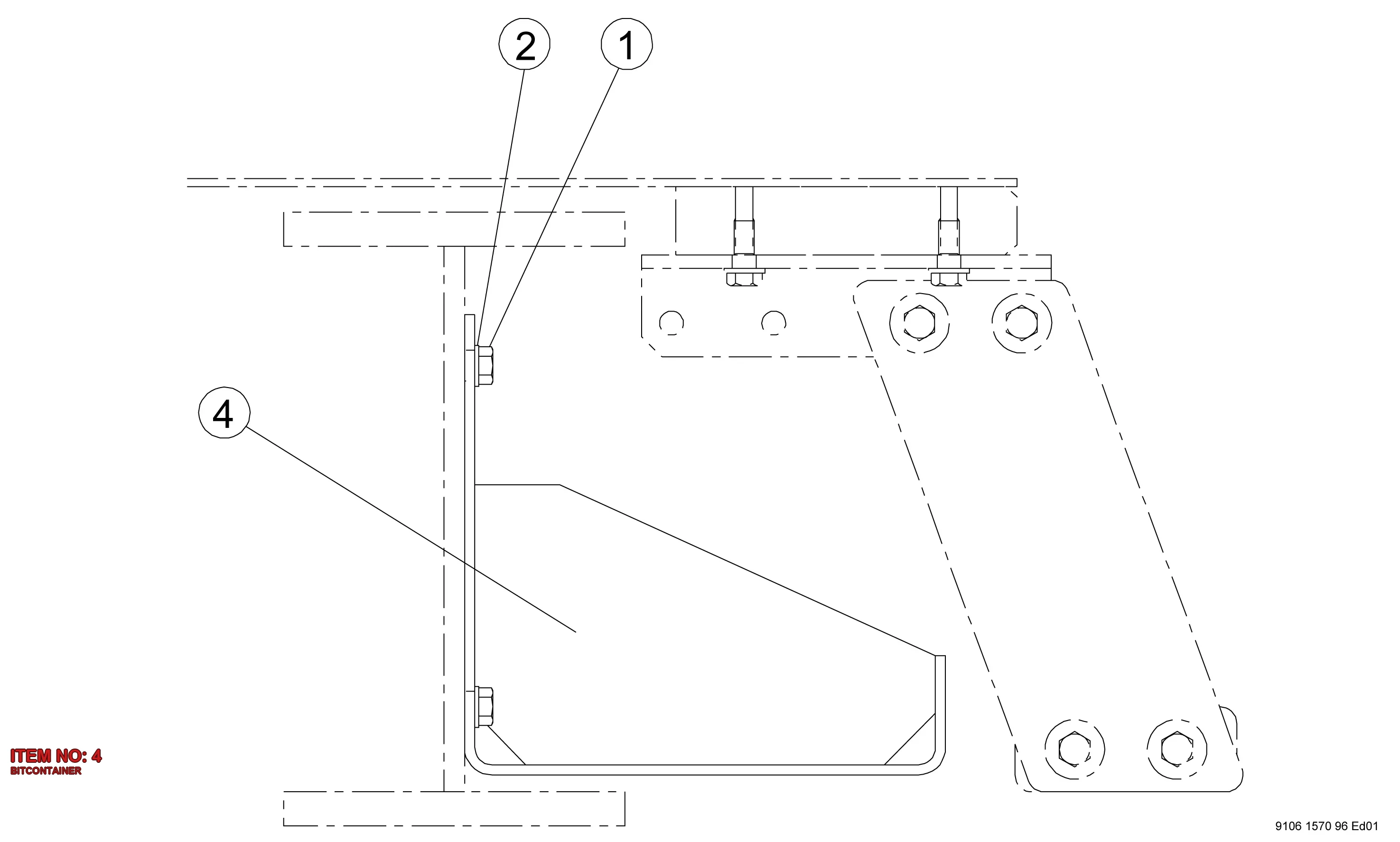 5112 3071 70 BITCONTAINER - Technical Drawing