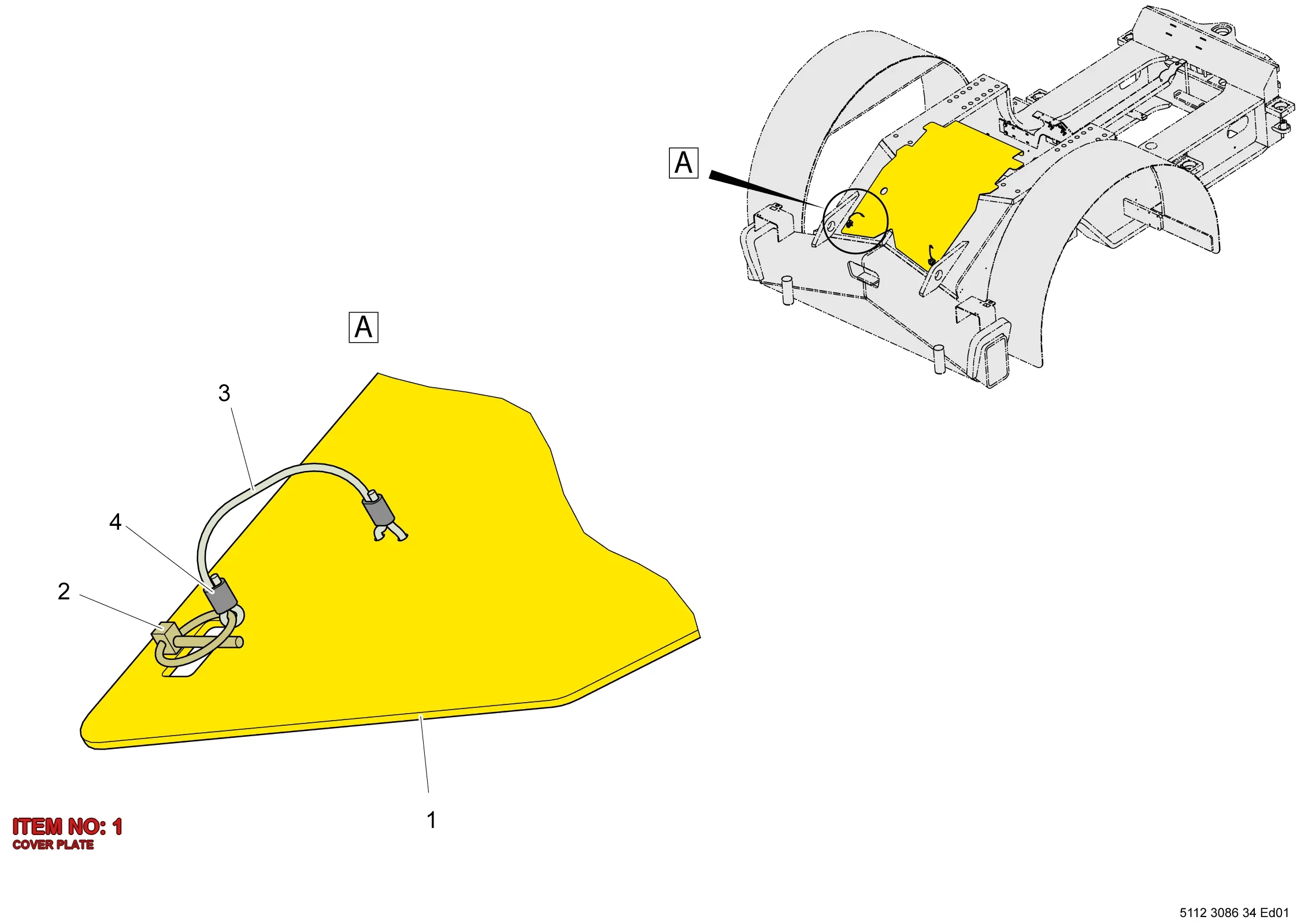 5112 3086 29 COVER PLATE - Technical Drawing