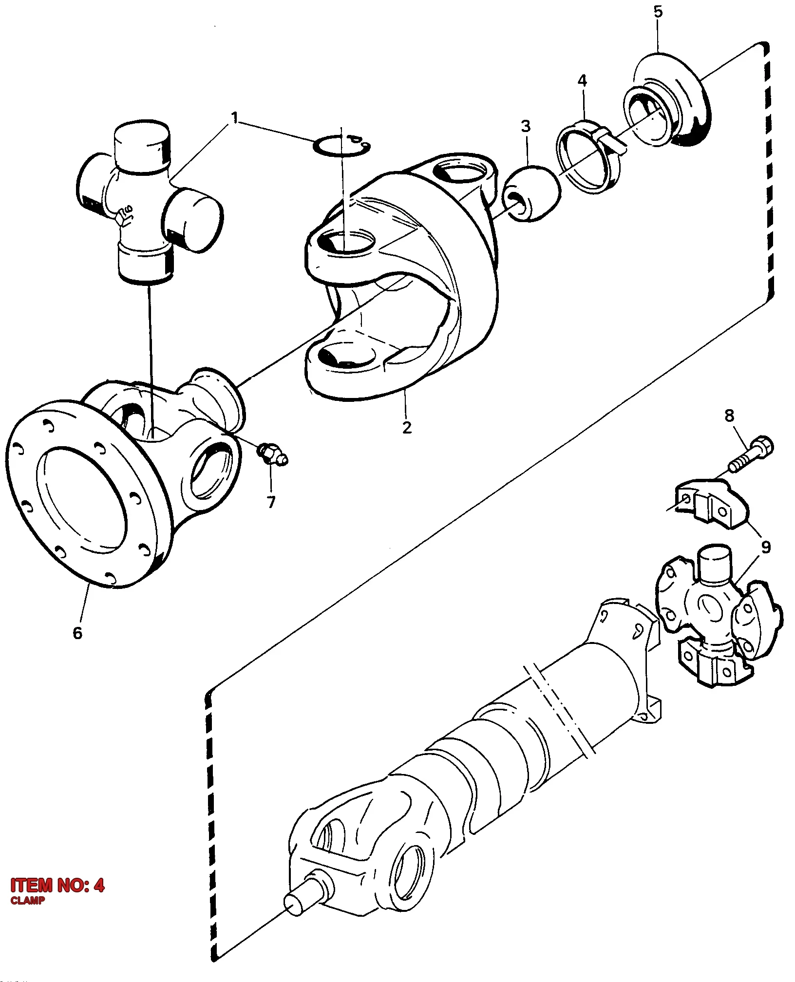 5112 3102 85 CLAMP - Technical Drawing