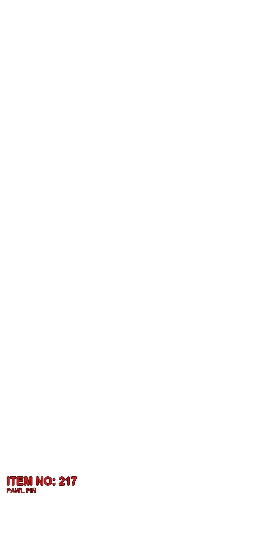 5112 3125 51 PAWL PIN - Technical Drawing